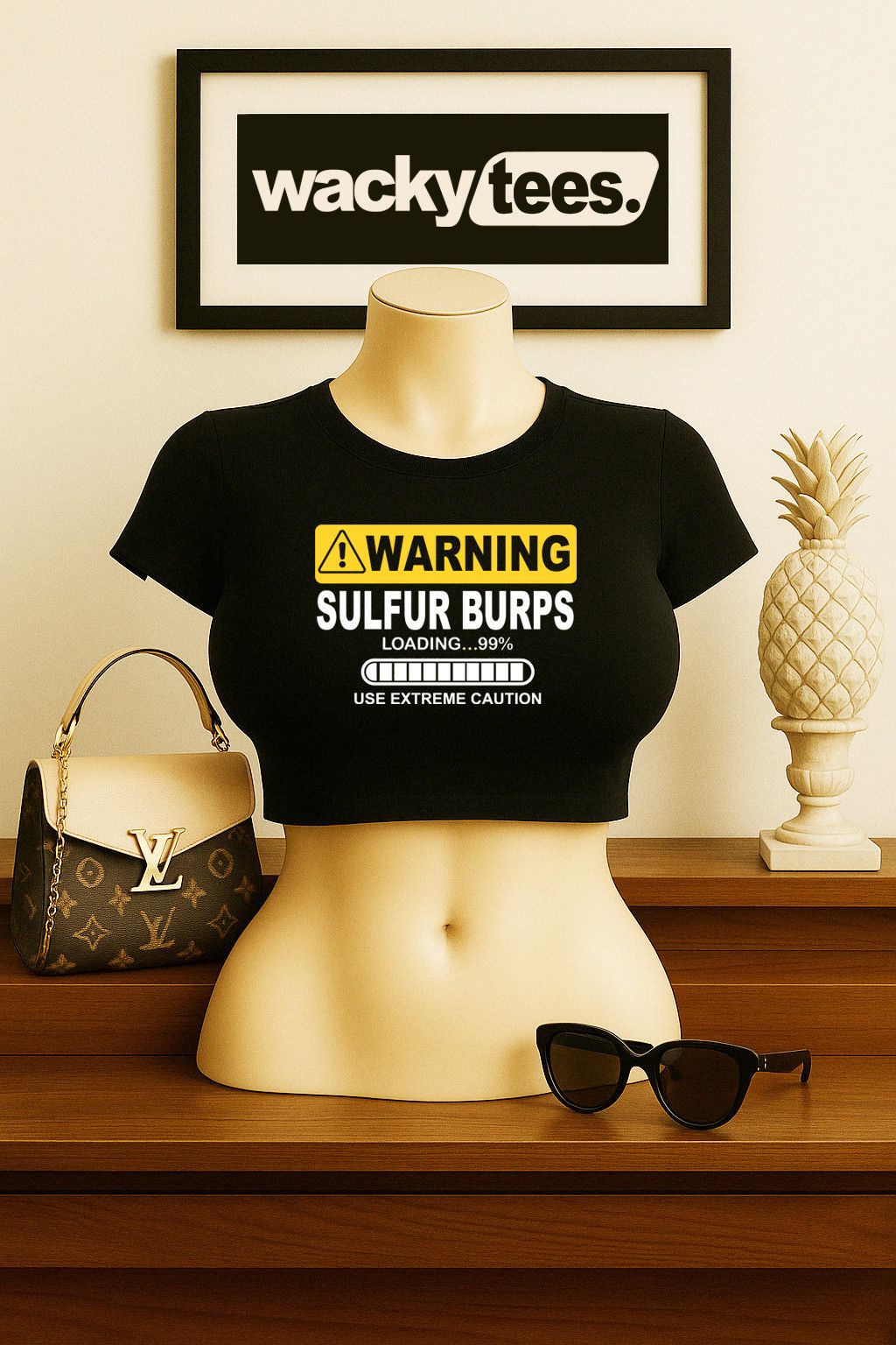 Other Warning Sulfer Stinky Burps Loading Funny Graphic Tee Shirt Size US S / EU 44-46 / 1 - 6 Thumbnail