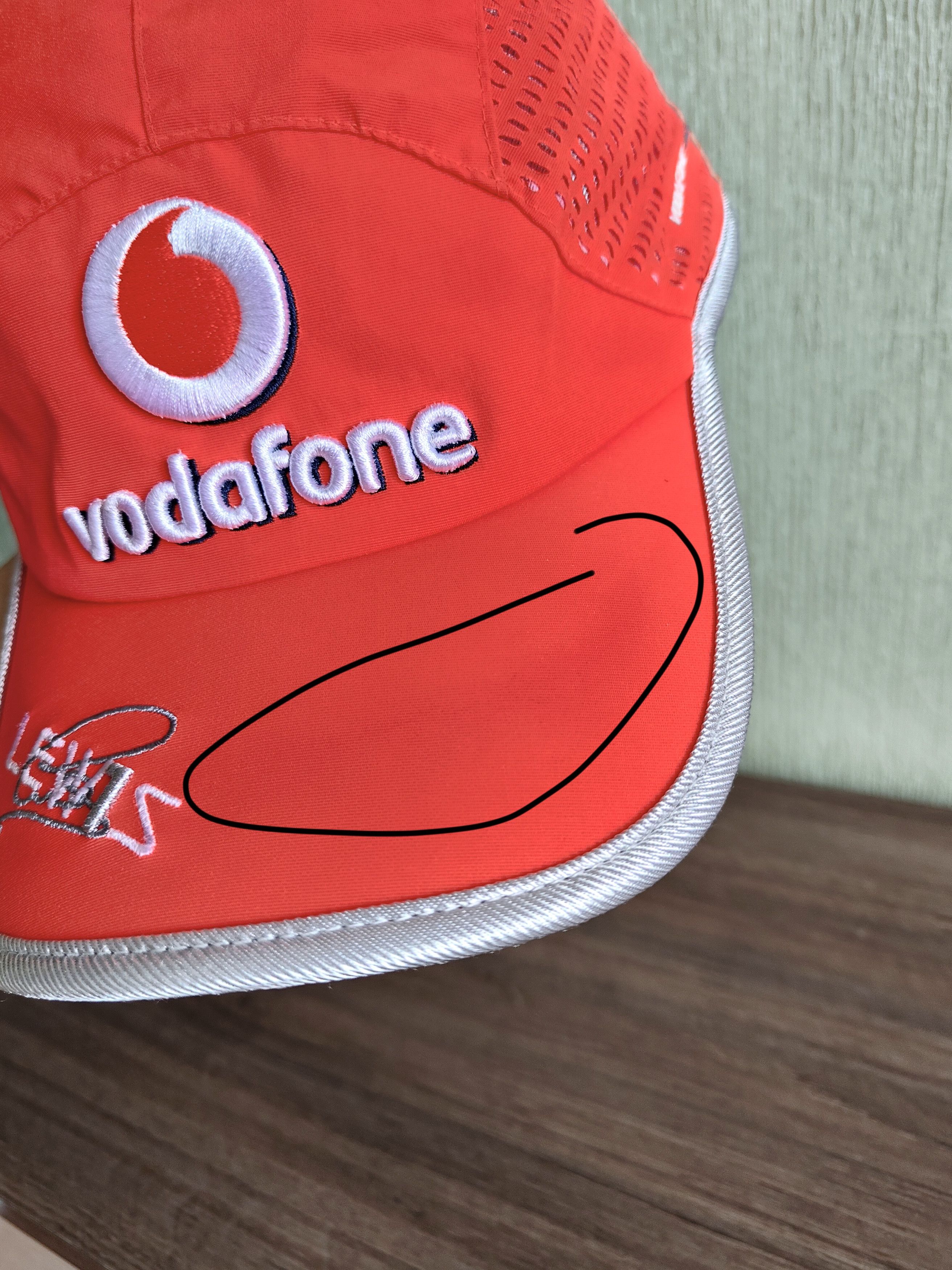 Formula 1 Vintage Vodafone Mclaren Mercedes Lewis Hamilton F1 cap Size ONE SIZE - 8 Thumbnail