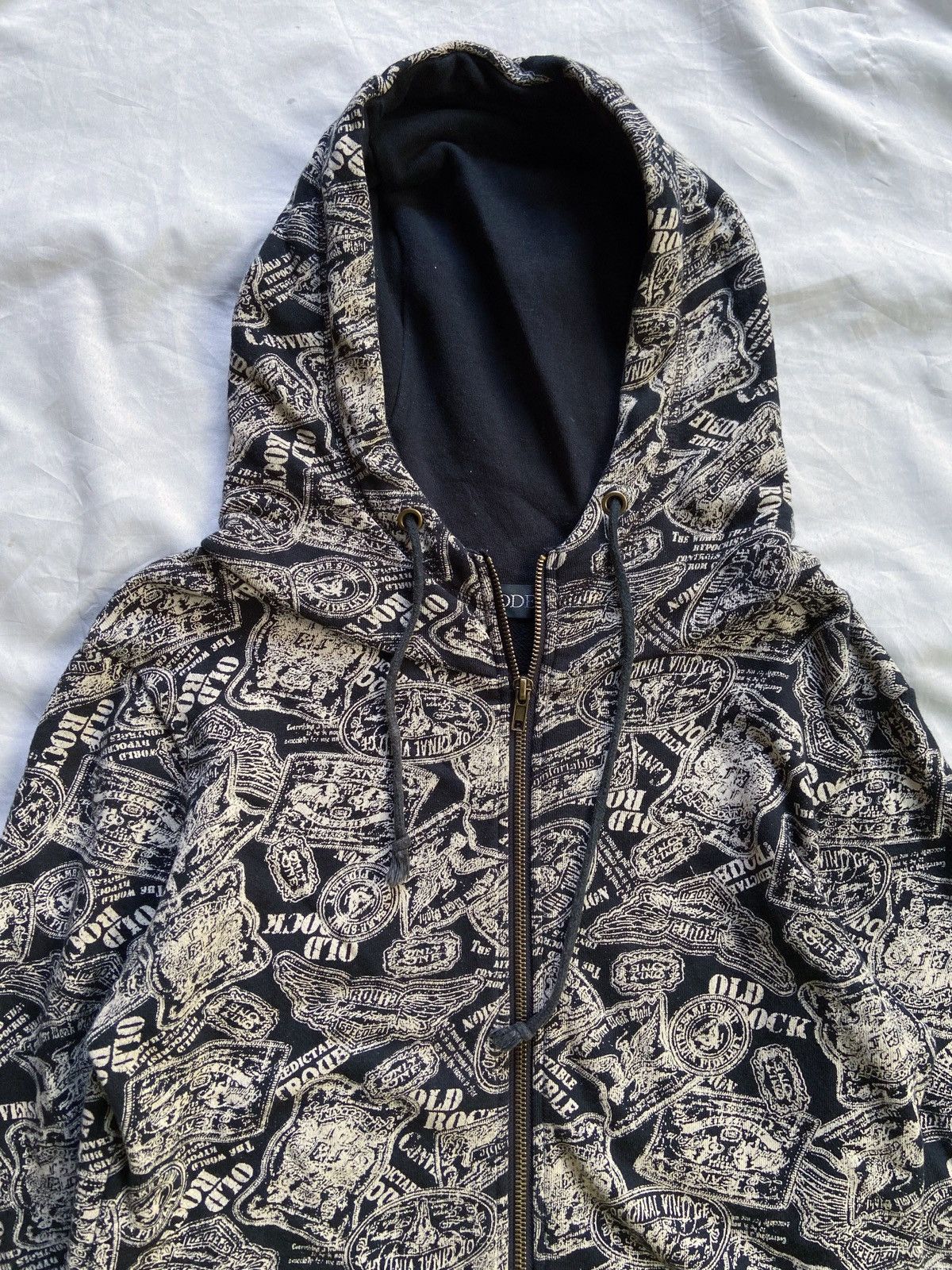 Japanese Brand ANTIPODE OLD ROCK PRINTED ZIP HOODIE hysteric glamour style Size US M / EU 48-50 / 2 - 7 Thumbnail