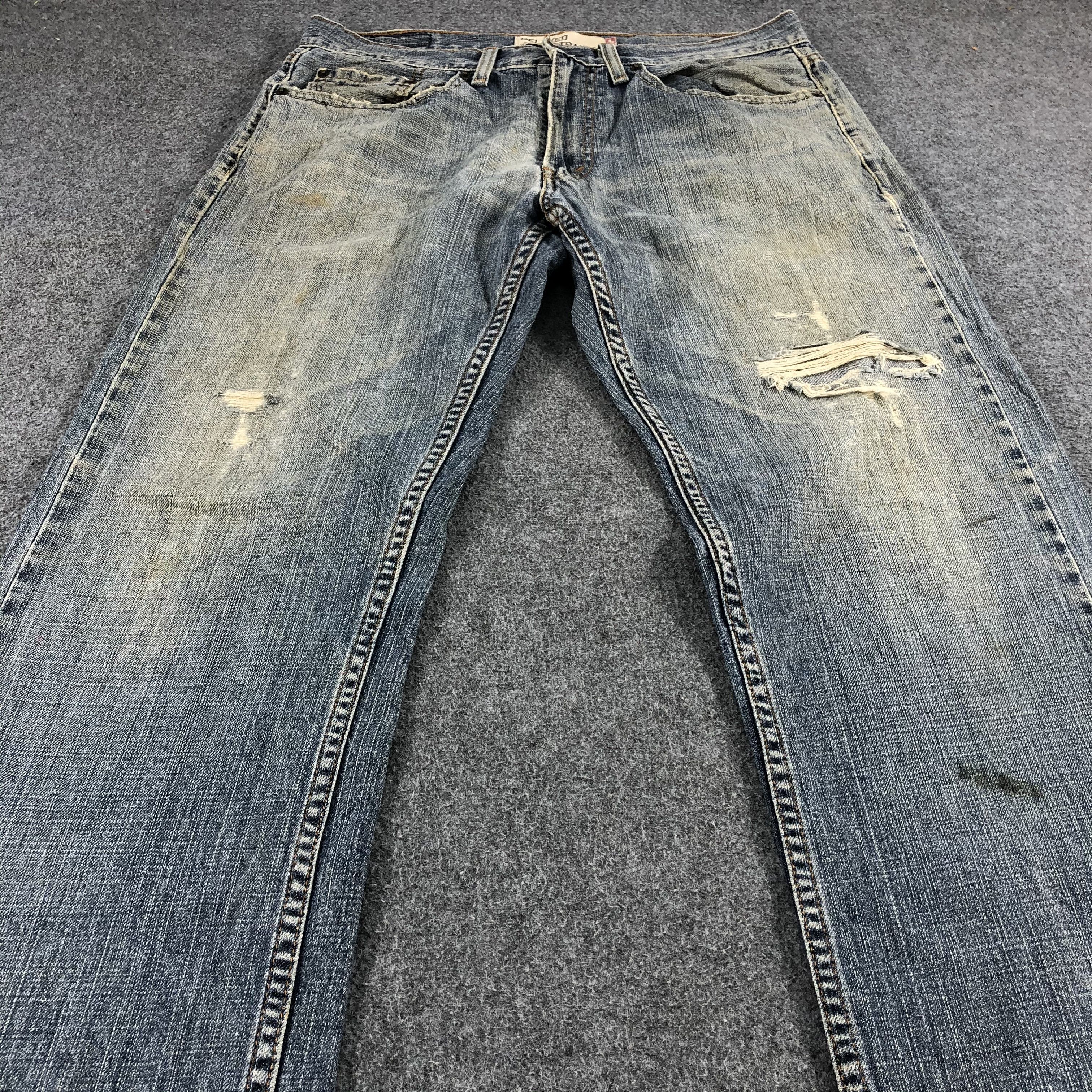 Levi's Rusty Distress Vintage Levis 559 Jeans-J1177 Size US 34 / EU 50 - 3 Thumbnail