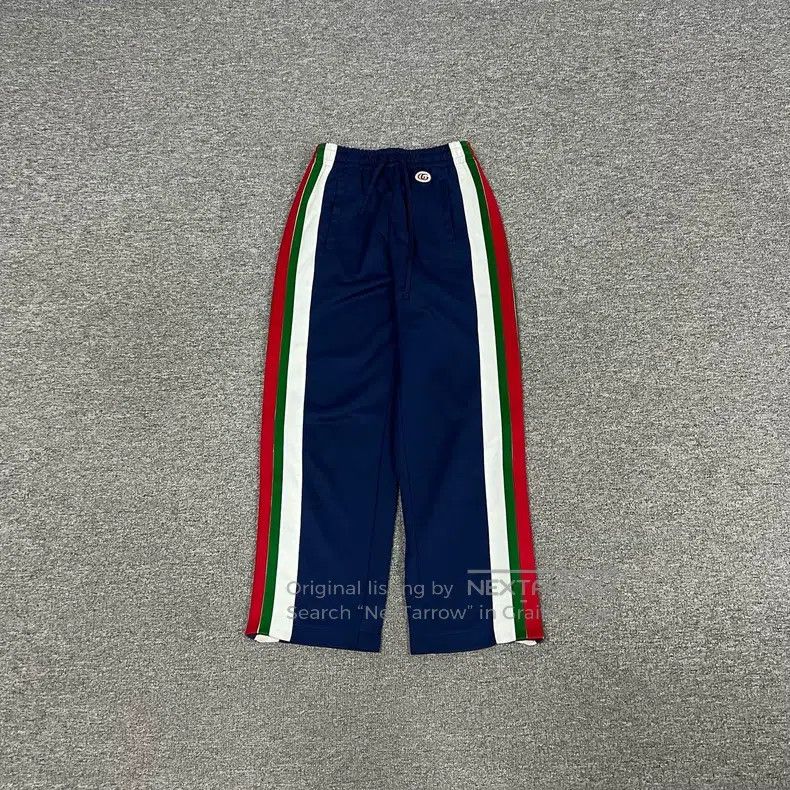 Gucci Gucci Size XXS Double G side striped sports pants Size US 27 - 1 Thumbnail
