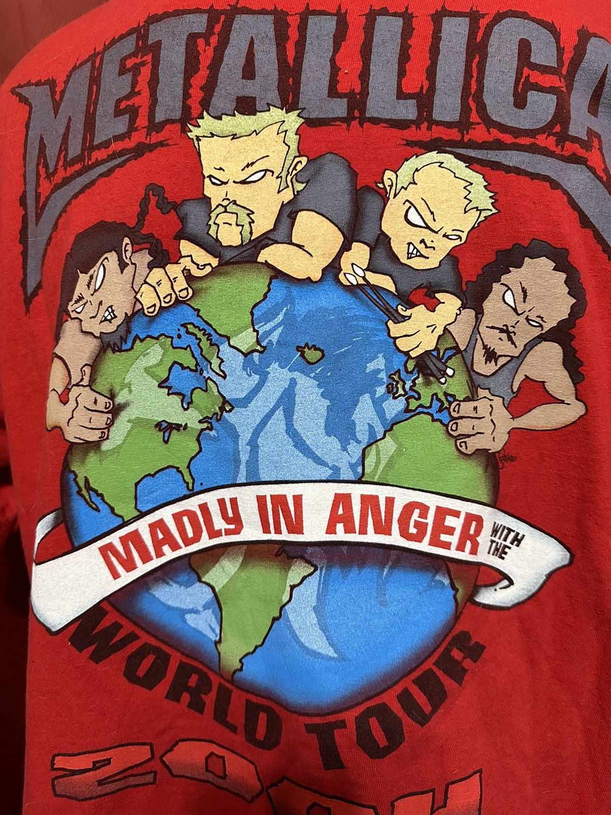 Band Tees × Metallica × Vintage Vintage Metallica Tshirt Tony Squindo Concert Band Tee Grail Size US XL / EU 56 / 4 - 3 Thumbnail