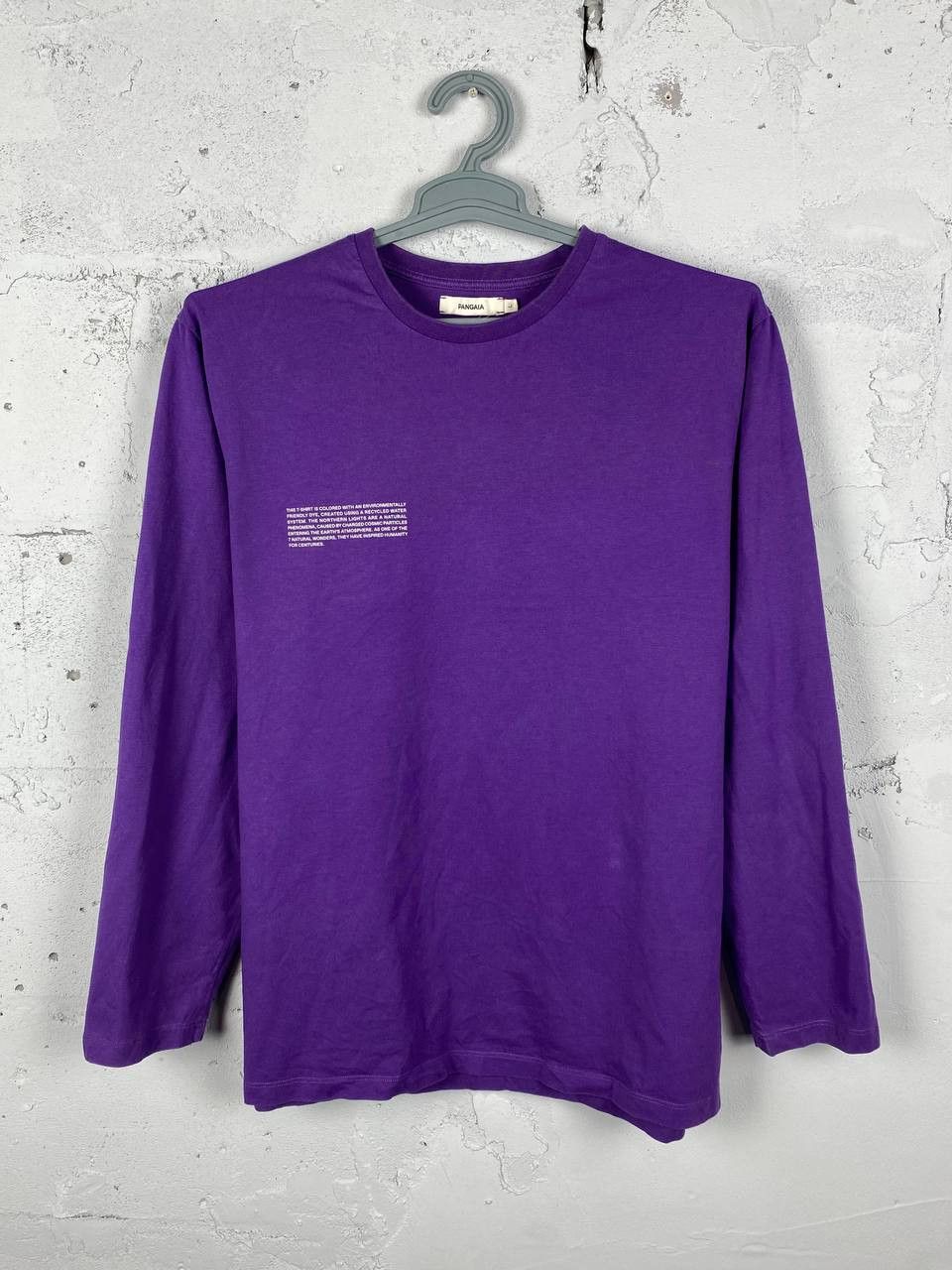 Pangaia Pangaia Organic Cotton Logo L/S T-Shirt Violet Size US L / EU 52-54 / 3 - 2 Thumbnail