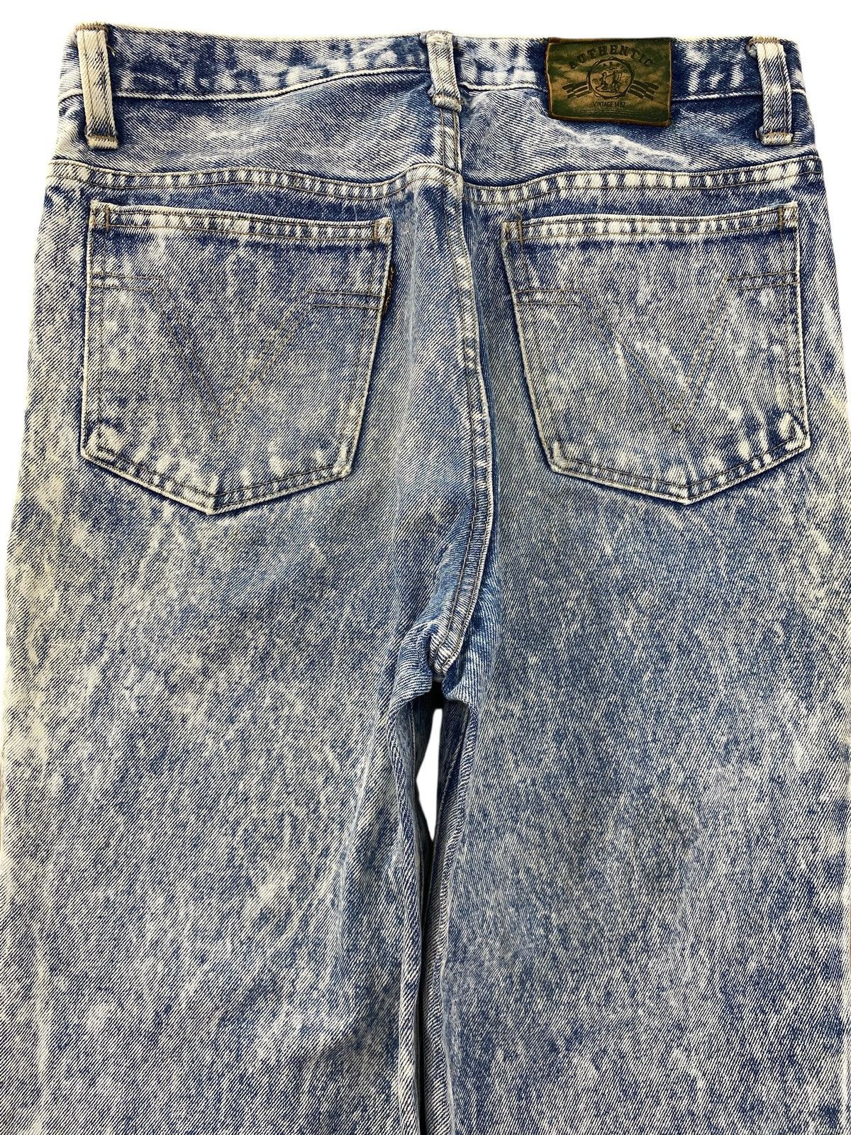 Japanese Brand Japanese Brand Acid Blue Wash Ripped Style Skinny Leg Jeans Size US 30 / EU 46 - 4 Thumbnail