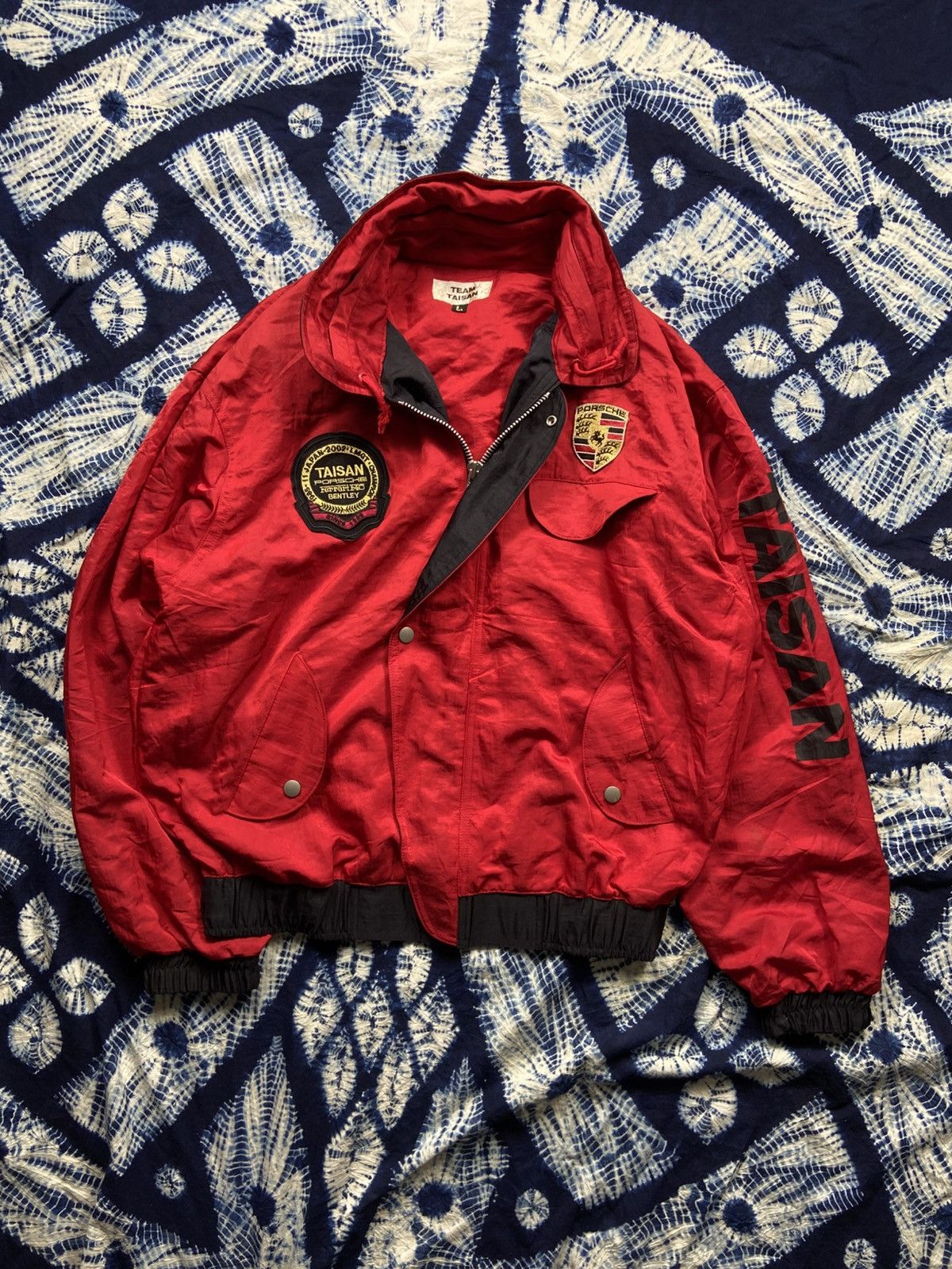 Ralph Lauren Vintage Porsche Racing Team Bomber Jacket Size US L / EU 52-54 / 3 - 1 Thumbnail