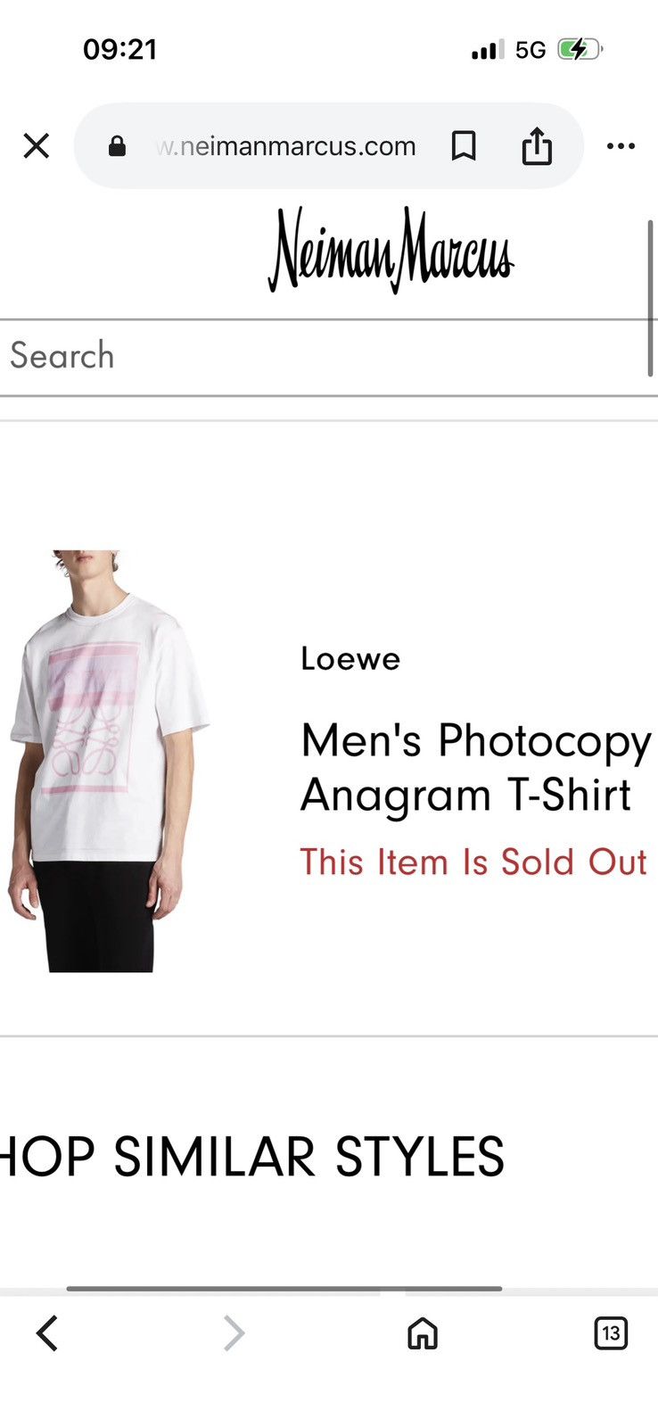 Loewe LOEWE men tshirt SEE PHOTOS FOR REAL TAPE MEASUREMENTS Size US M / EU 48-50 / 2 - 23 Thumbnail