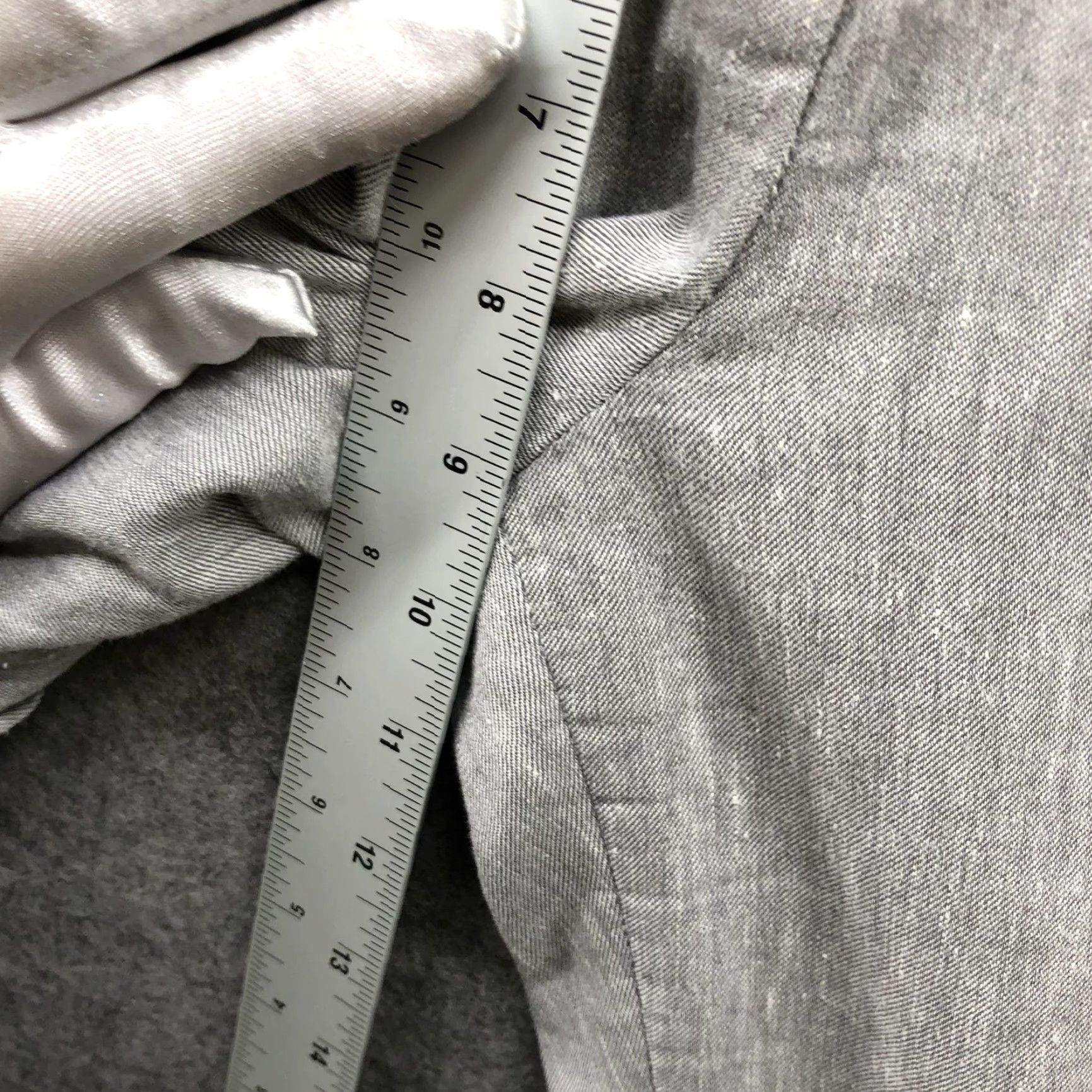 Gap Gap Linen Blend Pants Womens Size 4 Tailored Crop Gray Trouser Mid Rise Size 27" / US 4 / IT 40 - 7 Thumbnail