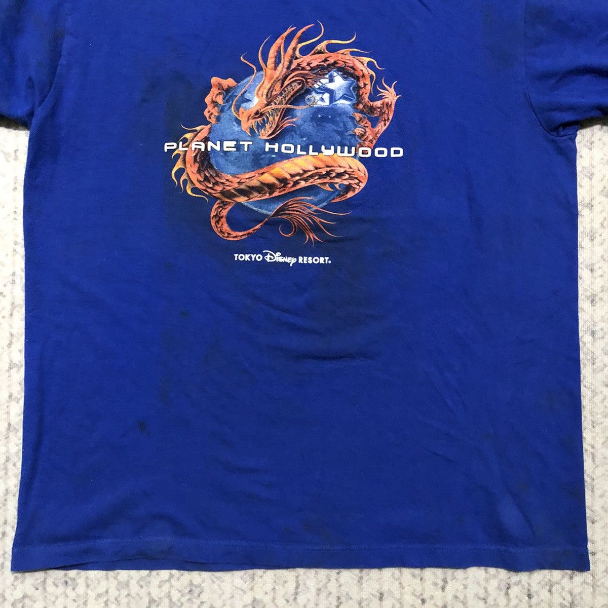 Planet Hollywood Rare Distressed Vintage Disney X Planet Hollywood Dragon Tee Size US L / EU 52-54 / 3 - 3 Thumbnail