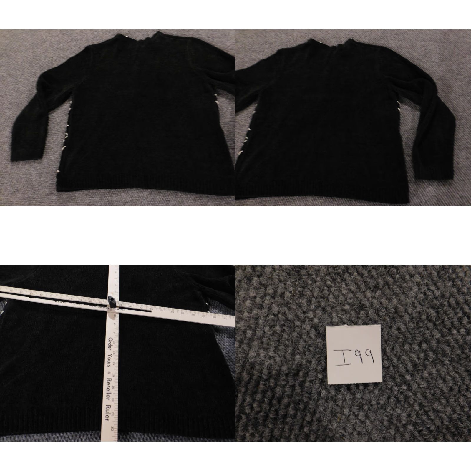 Vintage Alfred Dunner Womens Sweater Medium Black Crewneck Pullover Knit Style Pullover Casual Regular Size M Size M / US 6-8 / IT 42-44 - 8 Thumbnail