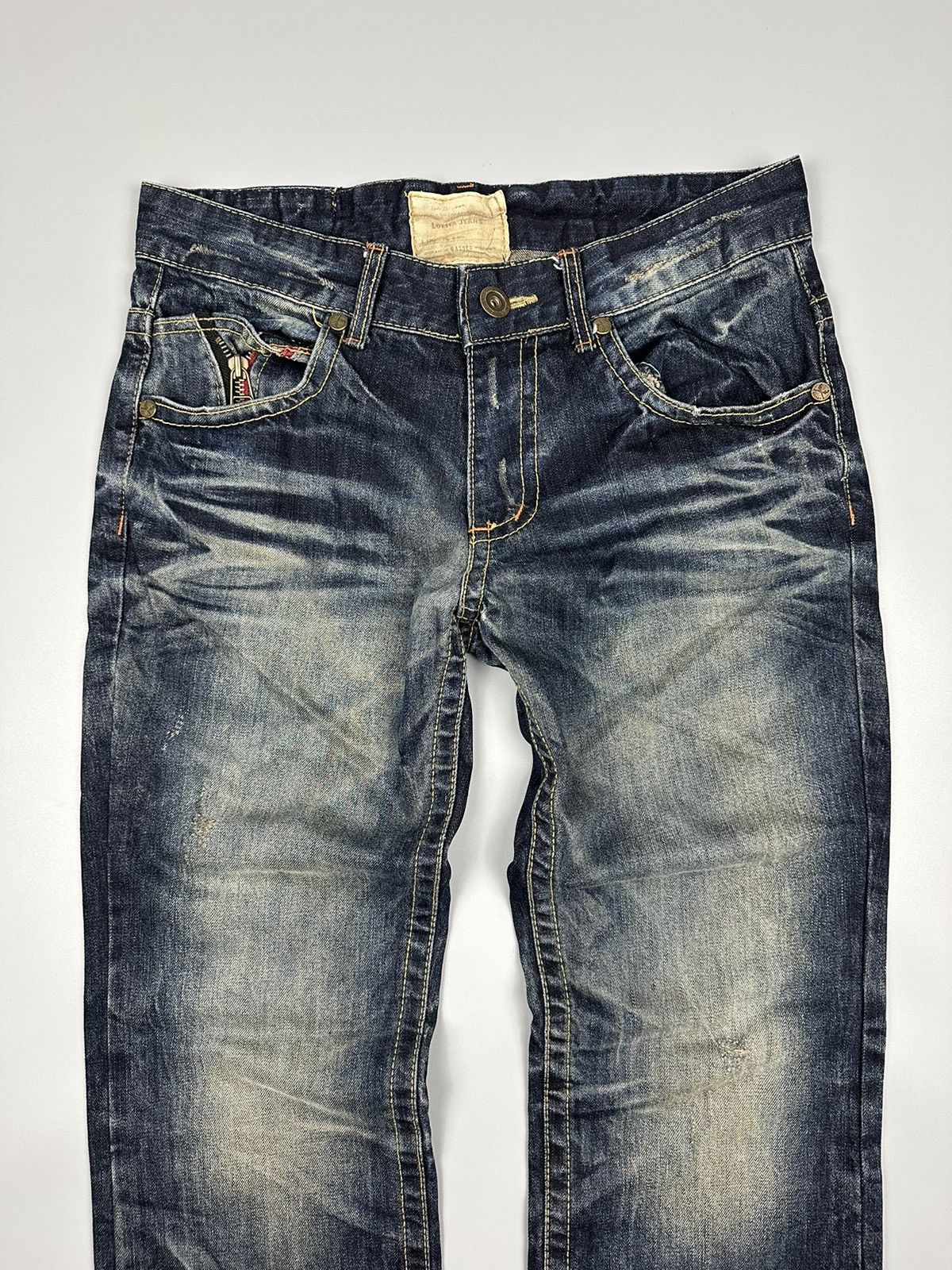 Japanese Brand Distressed Yoshitomo Nara X Lolita Flare Lightning Jeans Size US 34 / EU 50 - 3 Thumbnail