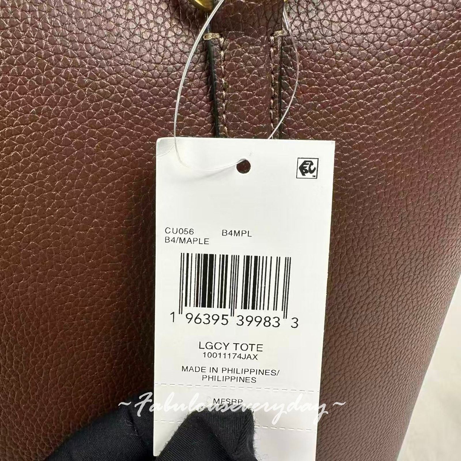 Coach Coach Legacy Tote Bag Shoulder Bag Leather/Brass/Maple Brown Size ONE SIZE - 6 Thumbnail