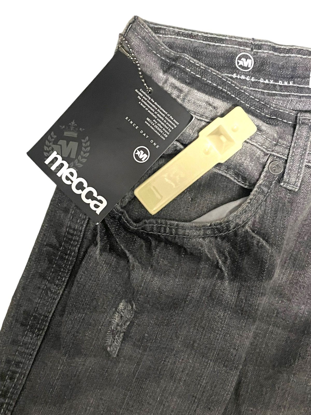 JNCO × Mecca × Vintage NWT Mecca Charcoal Wash Denim Jeans Size US 34 / EU 50 - 5 Thumbnail