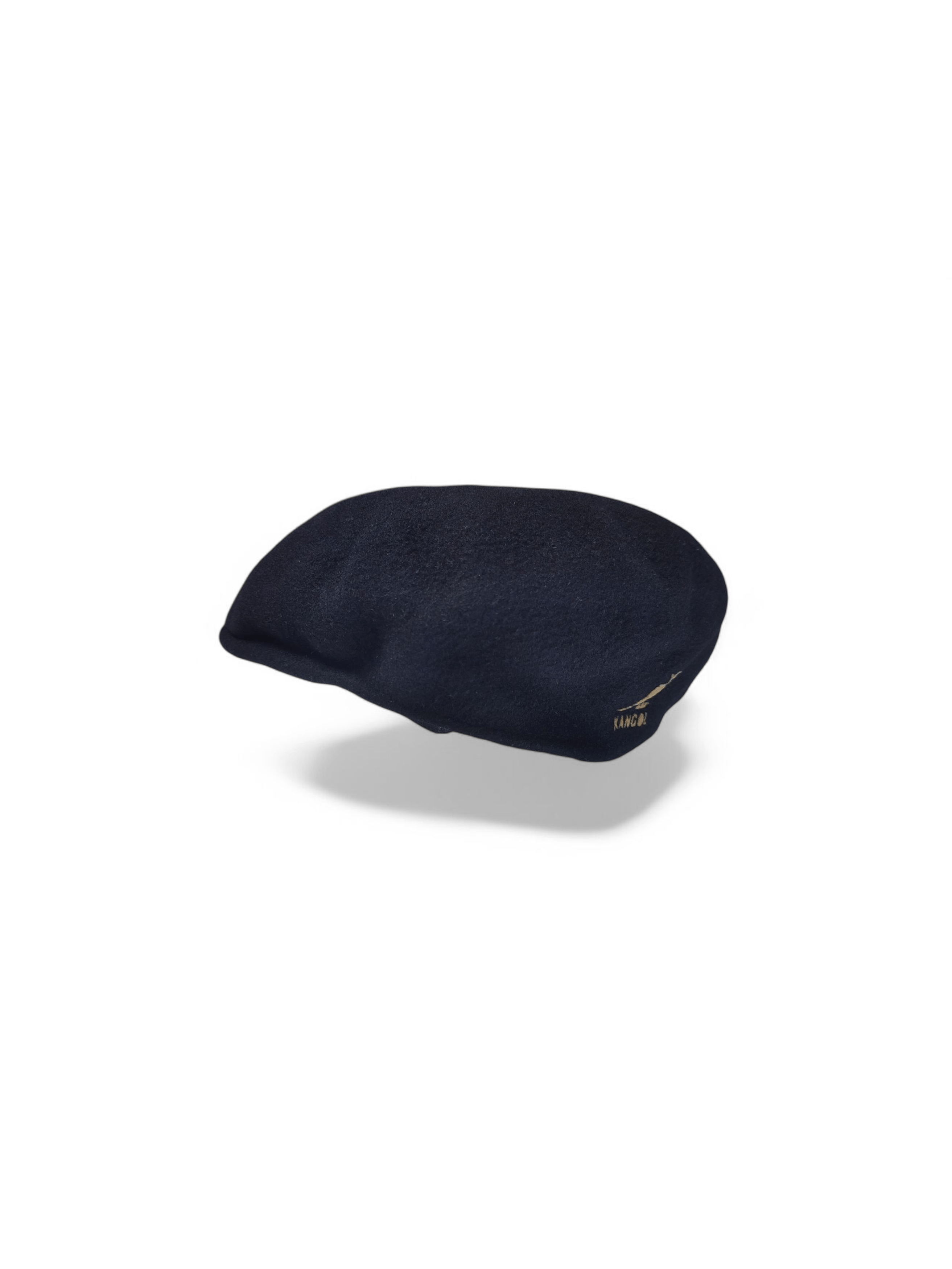 Vintage Kangol Black Wool 504 Flat Cap Kangaroo Logo Vintage Size ONE SIZE - 2 Thumbnail