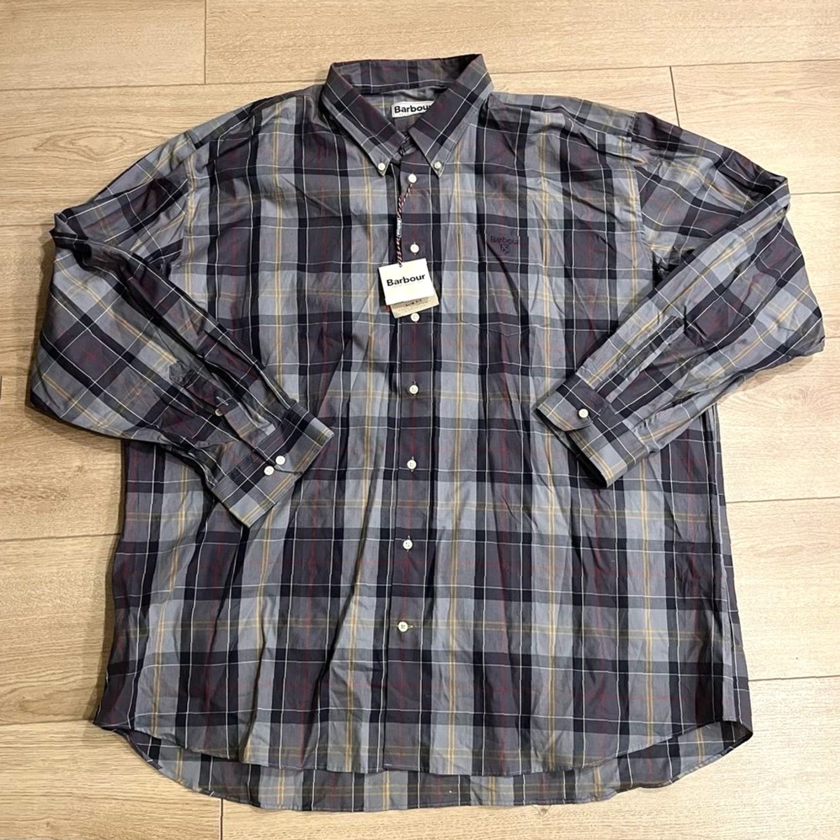Barbour VINTAGE? Barbour Button-Down Shirt? Size US XXL / EU 58 / 5 - 2 Thumbnail