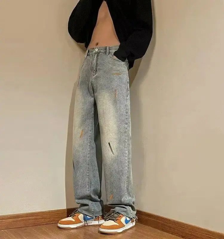Japanese Brand Retro Straight Loose Versatile Jeans Size US 32 / EU 48 - 5 Thumbnail