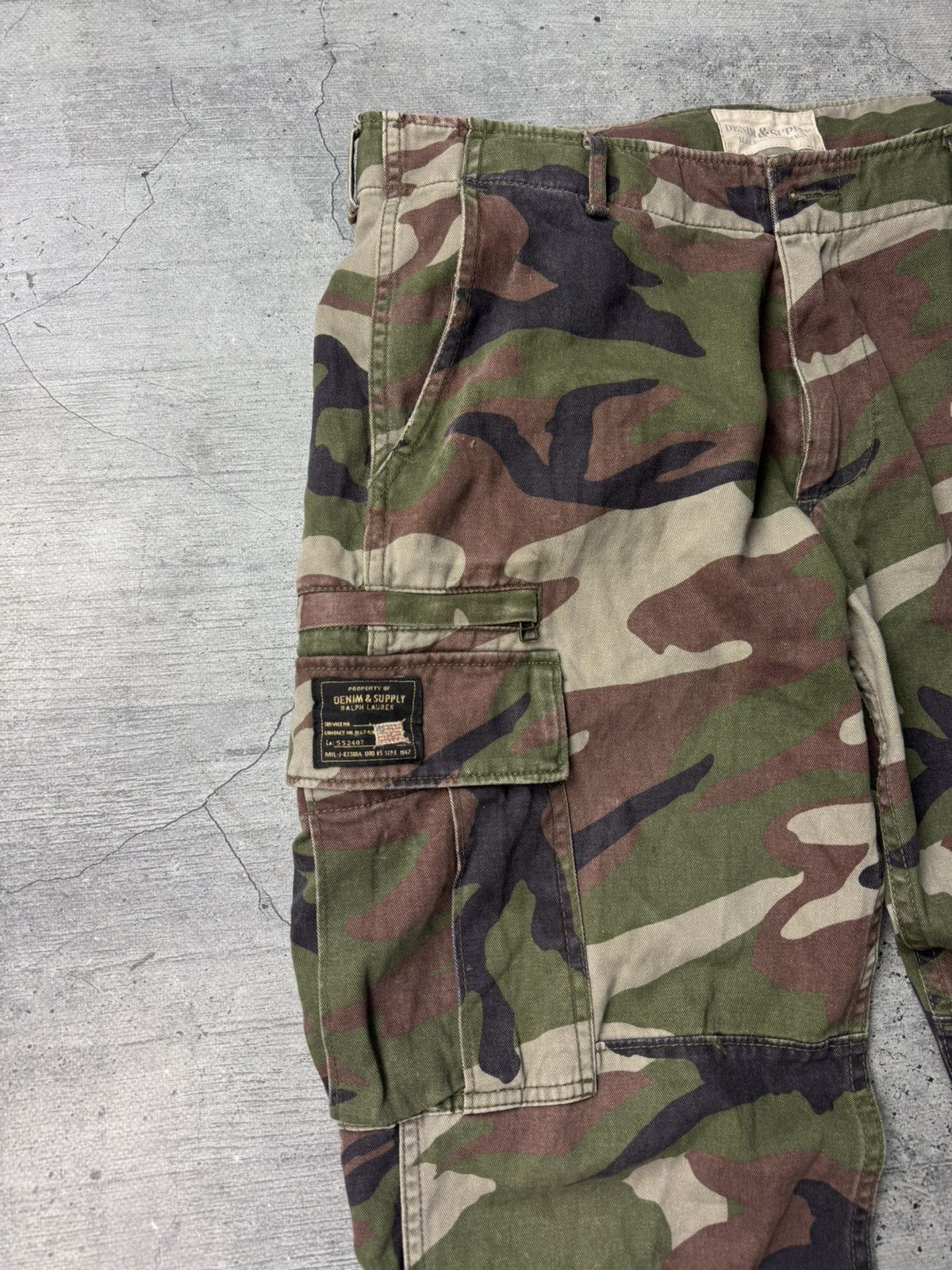 Denim & Supply Ralph Lauren Denim & Supply Ralph Lauren Distresed Military Cargo Pants Size US 33 - 2 Thumbnail