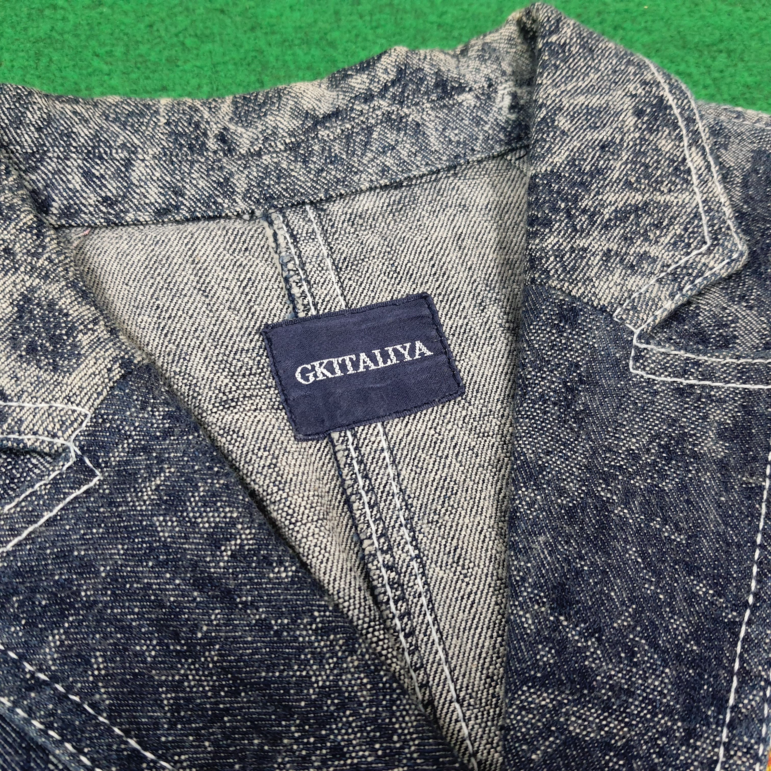 Japanese Brand Vintage Japan GKITALIYA Denim Jacket Boho C296N9 Size XS / US 0-2 / IT 36-38 - 9 Thumbnail