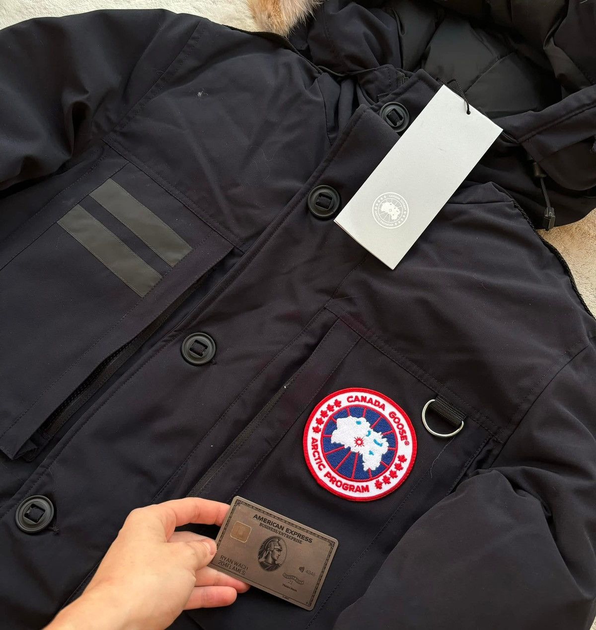 Canada Goose Canada Goose Navy Macculloch Fur Parkas Size US M / EU 48-50 / 2 - 2 Thumbnail