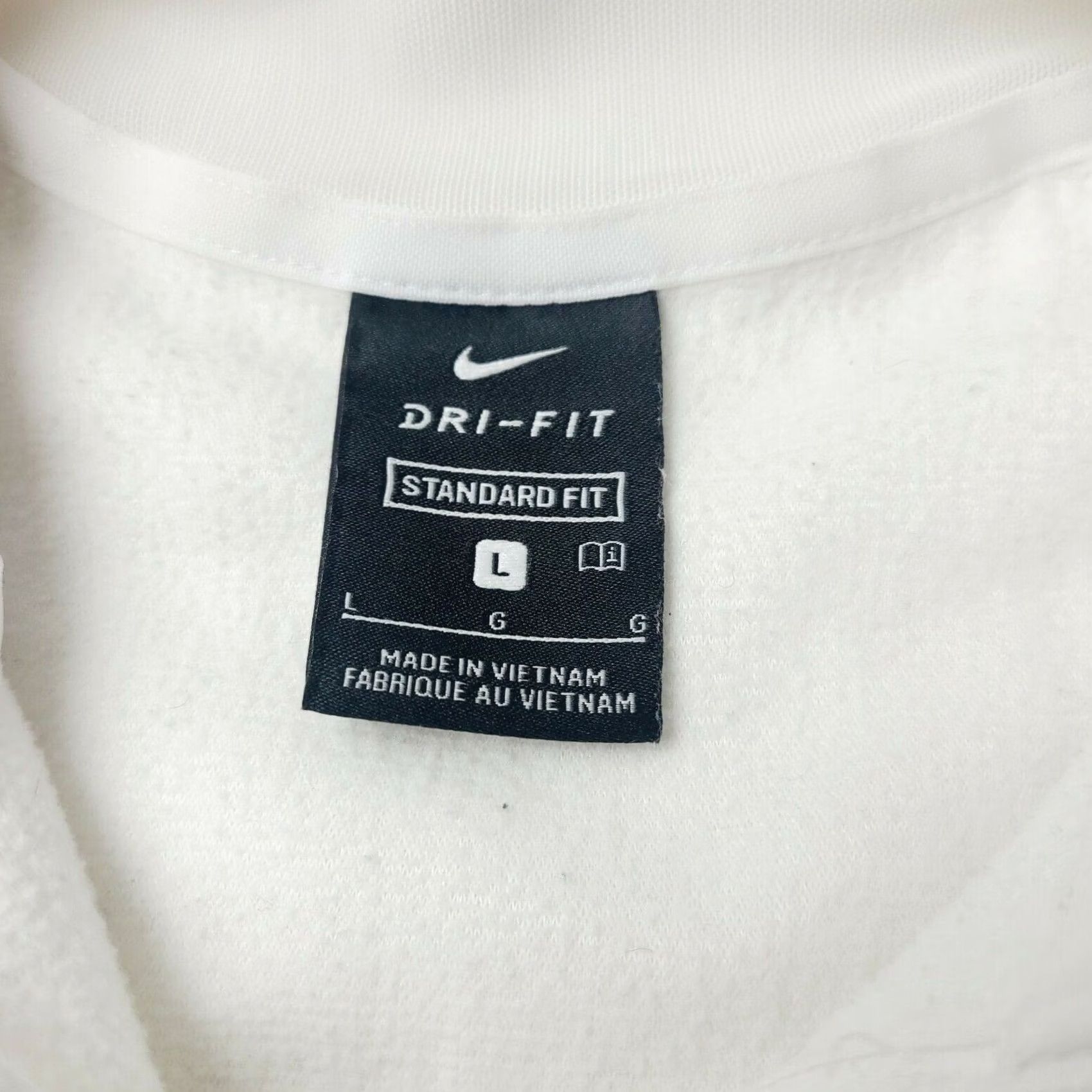 Nike Nike Arsenal FC Mens Large White 1/4 Zip Pullover Sweatshirt Sporting California Mens L White Arsenal FC Nike Shirt Classic Casual Sweatshirt Size US L / EU 52-54 / 3 - 4 Thumbnail