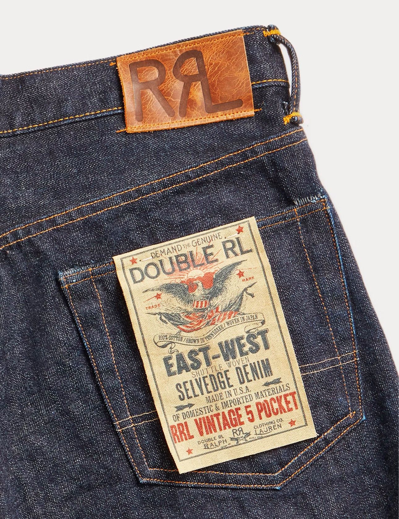 RRL Vintage 5-Pocket East-West Selvedge Jean