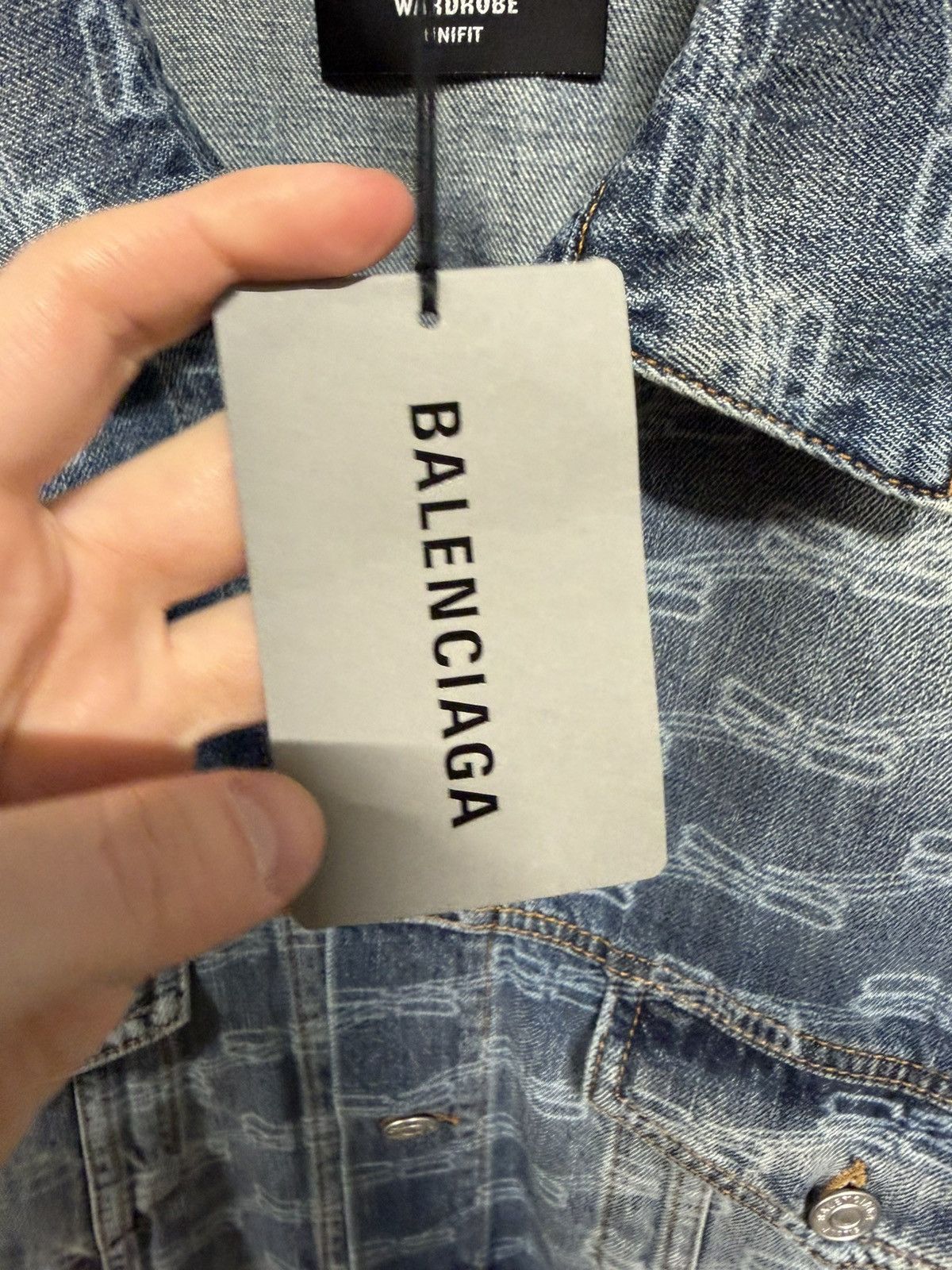 Balenciaga Balenciaga Oversized BB Monogram Denim Jacket NEW 2000$ Size US M / EU 48-50 / 2 - 5 Thumbnail