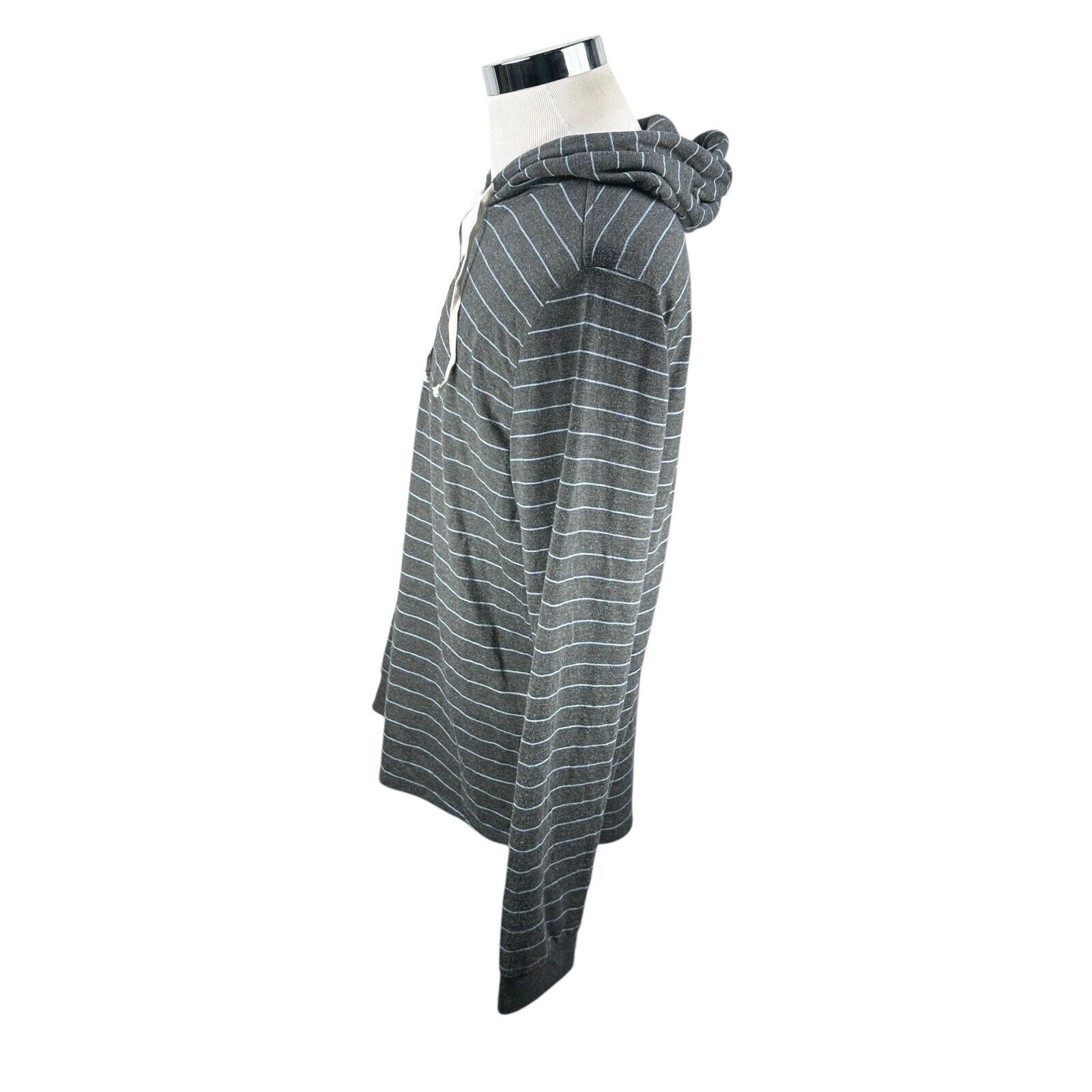 Marine Layer Marine Layer Hoodie Men’s Large Gray Blue Striped Stretch Size US L / EU 52-54 / 3 - 4 Thumbnail