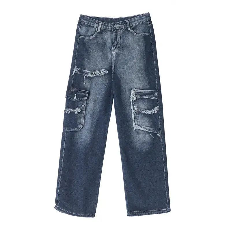 Japanese Brand Retro hip-hop loose casual jeans Size US 30 / EU 46 - 6 Thumbnail