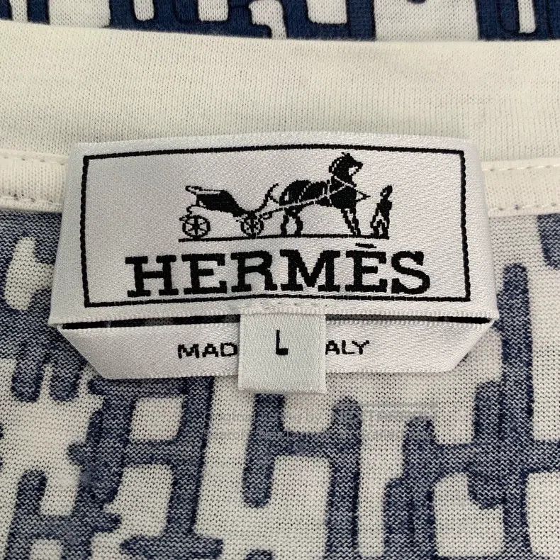 Hermes Hermes Colorblock Letter Full Print Round Neck Cotton Shor Size L / US 10 / IT 46 - 5 Thumbnail