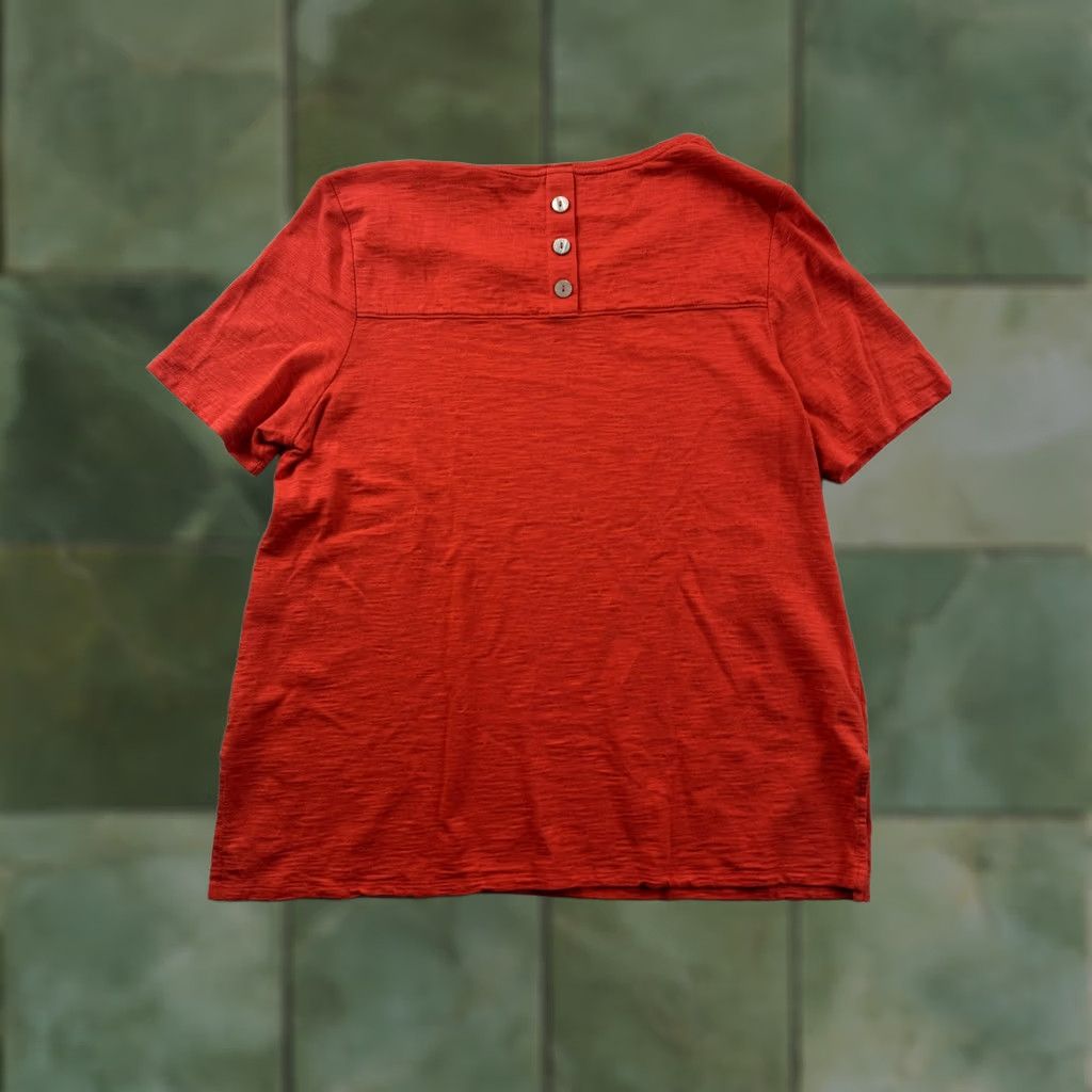 Vintage Chico's Shirt Womens Large Red Ultimate Tee Scoop neck Short Sleeve Top Size L / US 10 / IT 46 - 1 Thumbnail