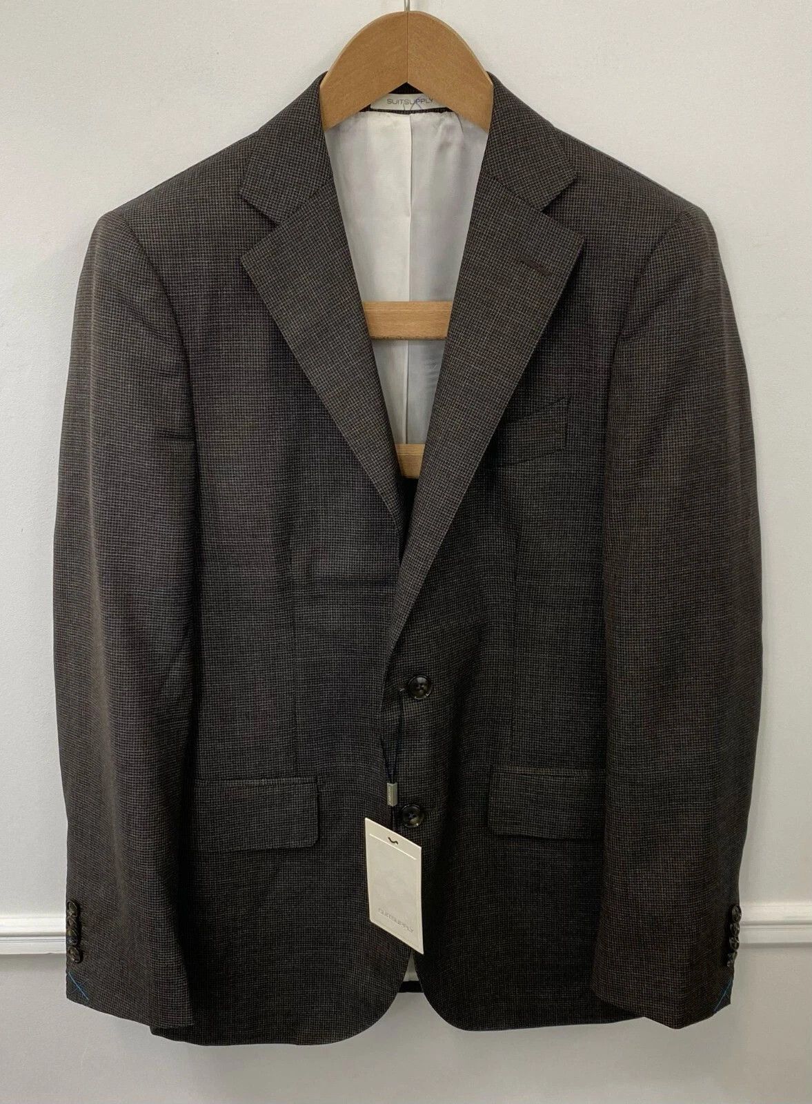 Suitsupply Men Suitsupply Blazer Lazio Single Breasted Wool Brown US36 Size 36R - 1 Thumbnail