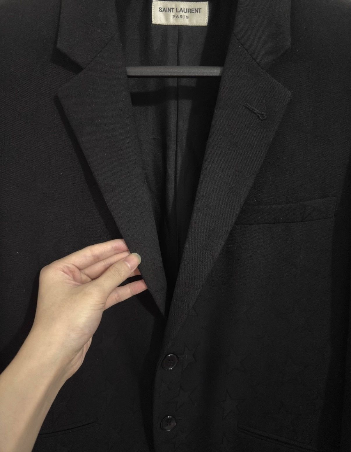 Saint Laurent Paris Saint Laurent 16SS Notched Lapel Star Embroidered Blazer Size US M / EU 48-50 / 2 - 3 Thumbnail