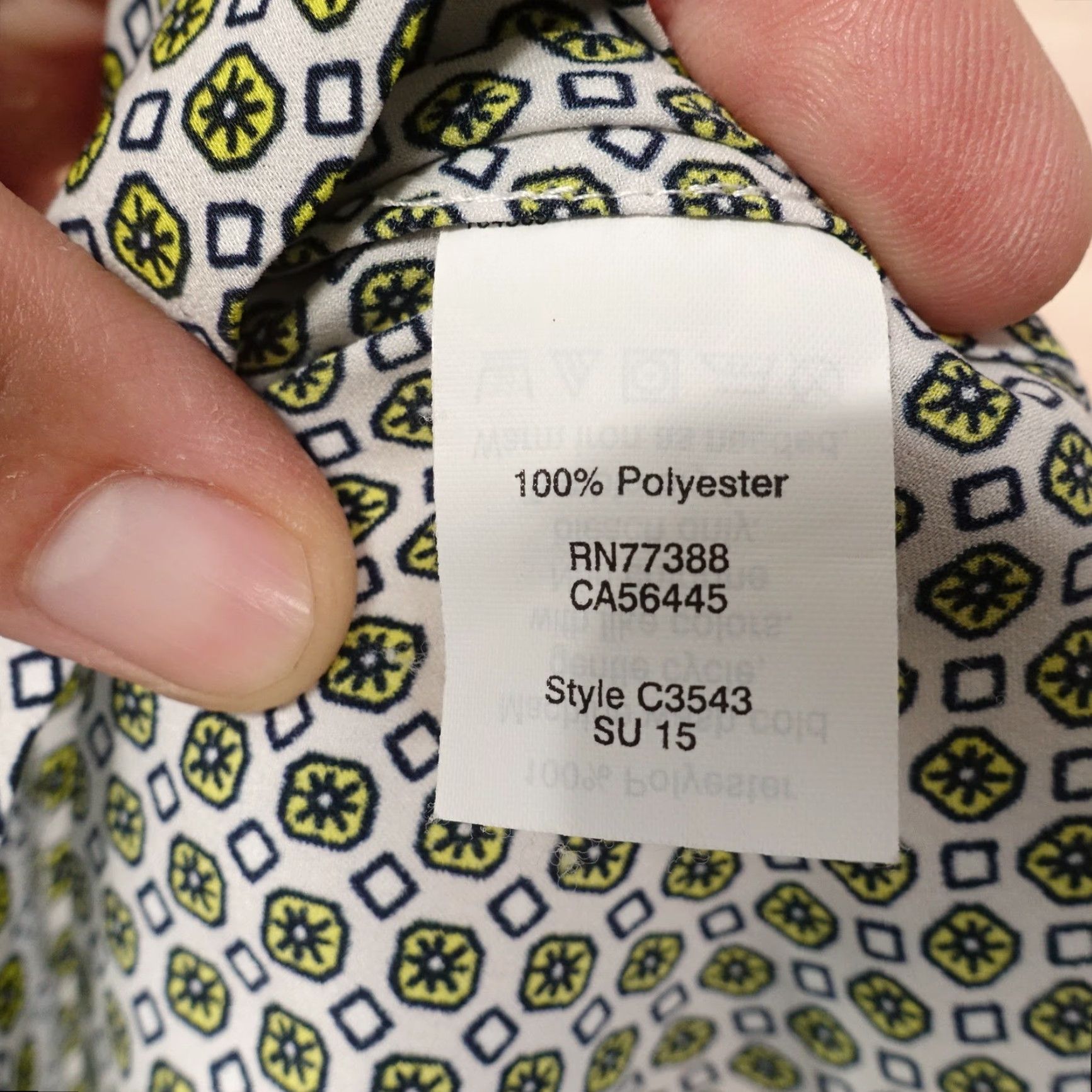 J.Crew J.CREW Shirt Womens 4 Green Tanktop Sleeveless Geometric Print Summer -35 Size S / US 4 / IT 40 - 7 Thumbnail