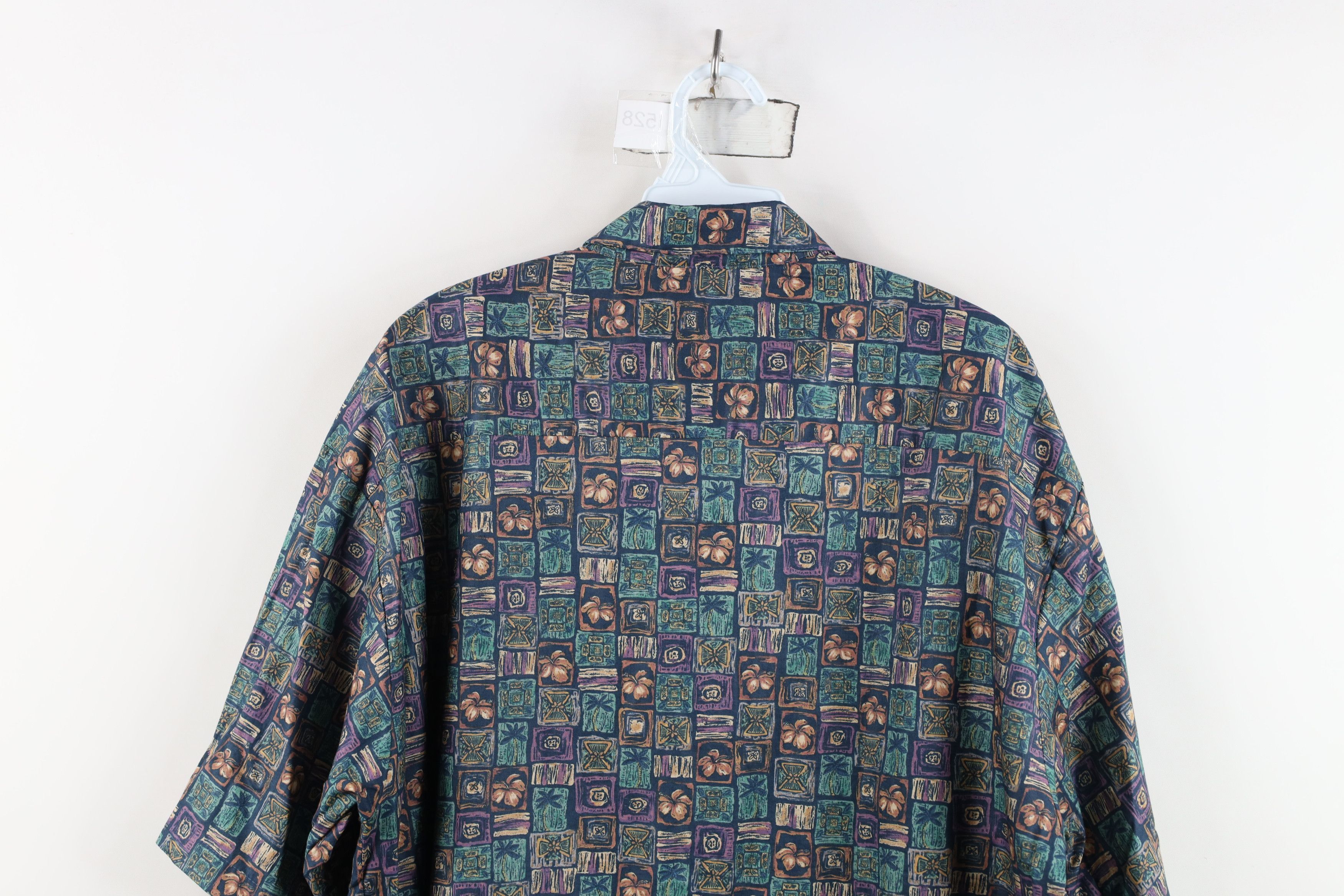 Vintage Vintage 90s Streetwear Flower Luau Hawaiian Button Shirt USA Size US L / EU 52-54 / 3 - 9 Thumbnail