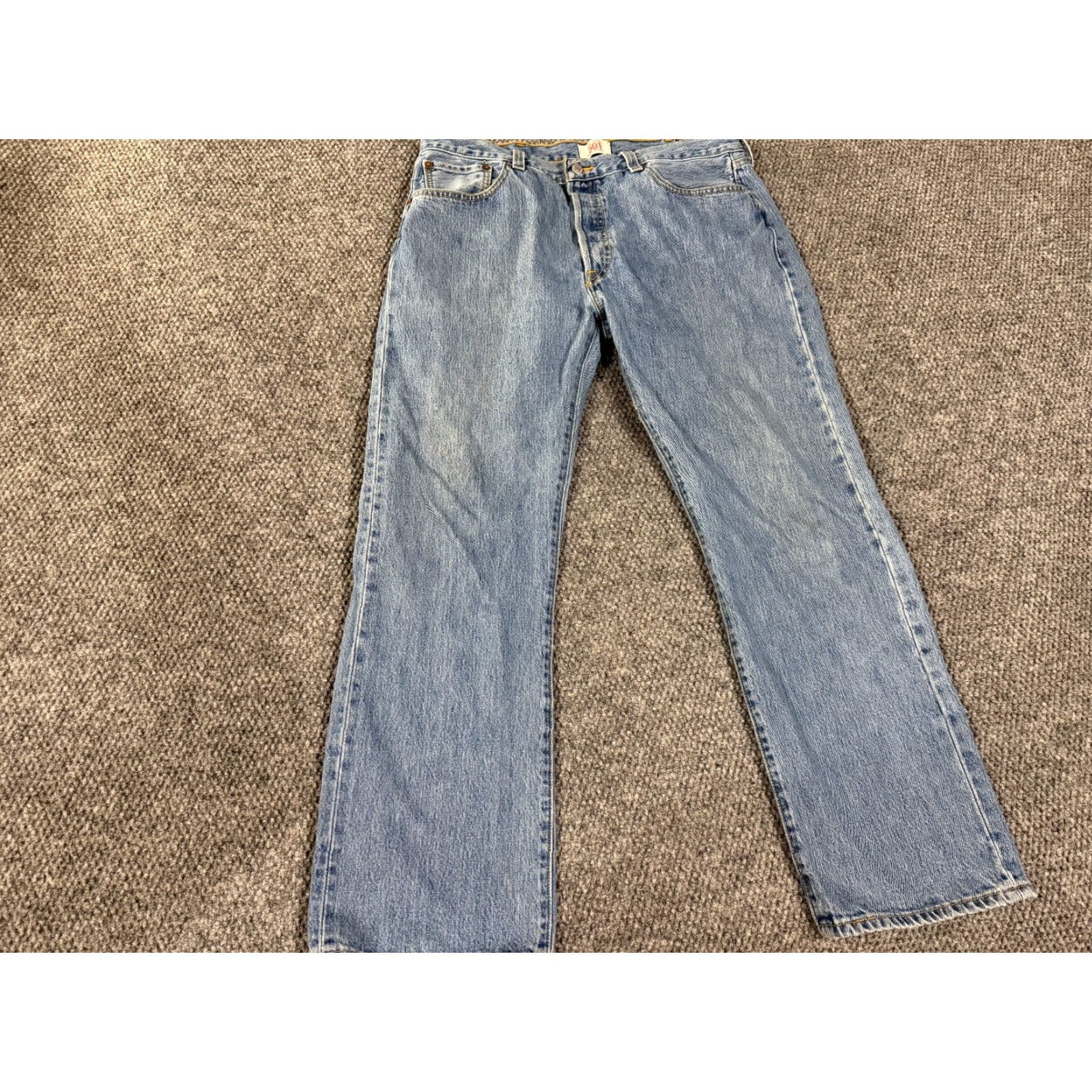 Levi's Levi's 501 Jeans Mens 38x30 Straight Button Fly Denim Jeans Blue Size US 38 / EU 54 - 2 Thumbnail