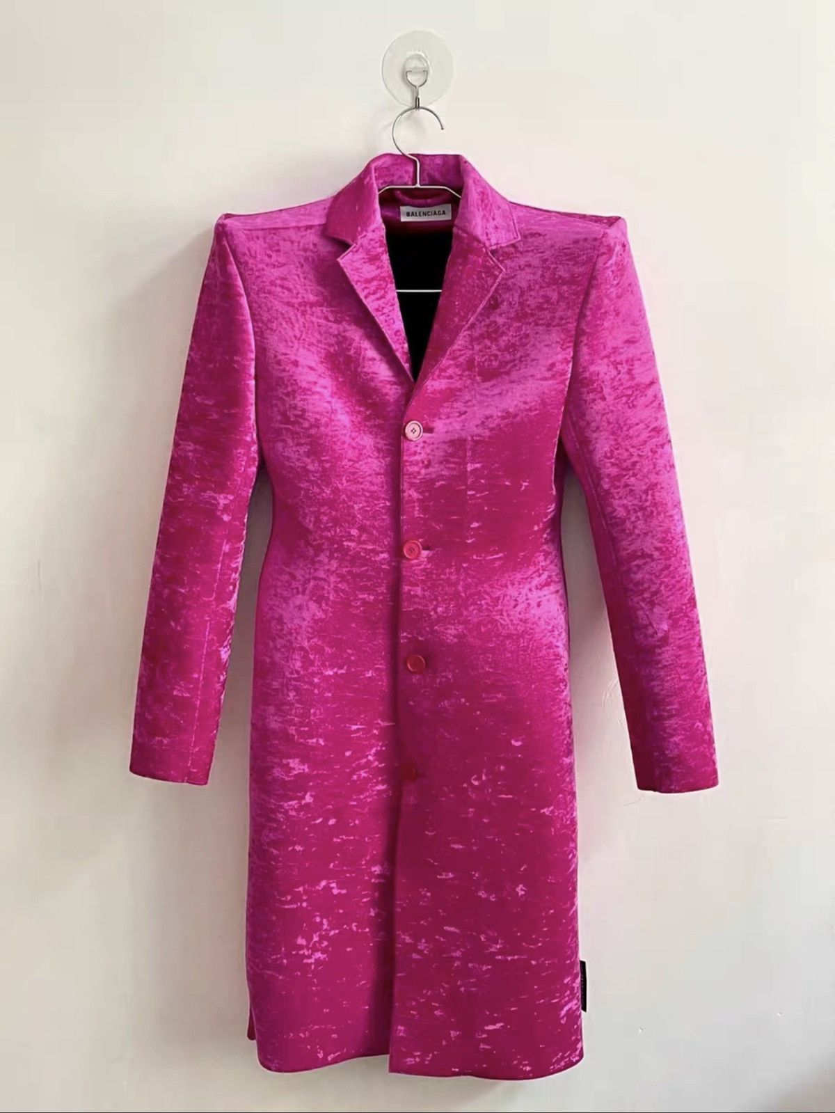 Balenciaga Balenciaga 19ss pink coat Size S / US 4 / IT 40 - 1 Thumbnail