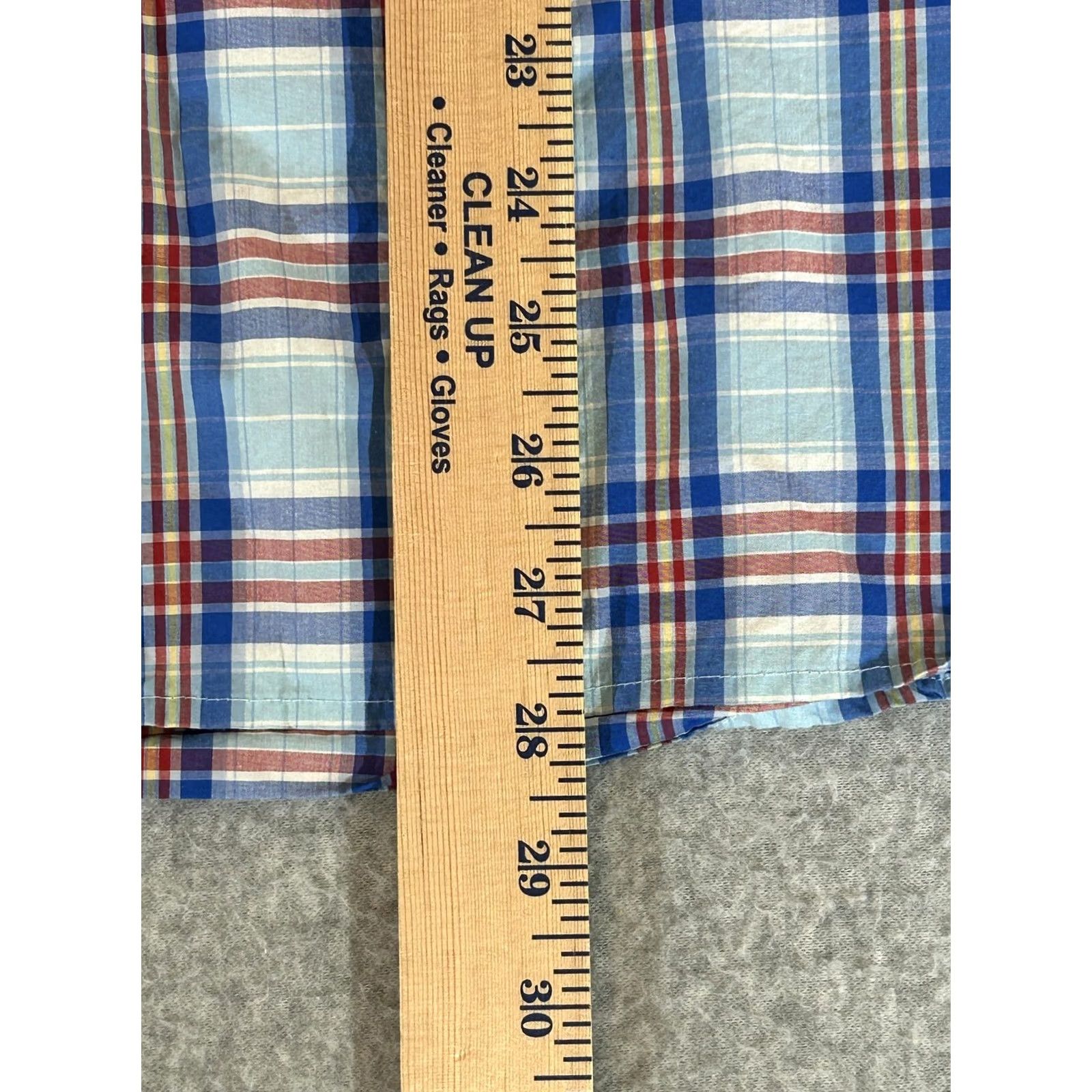 Brooks Brothers Brooks Brothers Shirt Mens M Blue Plaid Short Sleeve Button Up Camp Casual Fleece Red Sheep Logo Pocket Embroidered Button-Down Collar Vintage No Size US M / EU 48-50 / 2 - 6 Thumbnail
