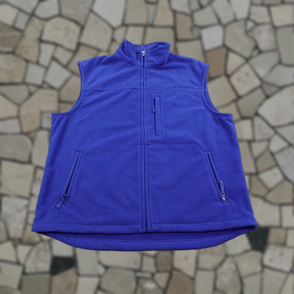 Duluth Trading Company Duluth Vest Mens XL Blue Fleece Full Zip Up Sleeveless Gillet Mock Neck Outdoors Size US XL / EU 56 / 4 - 1 Thumbnail