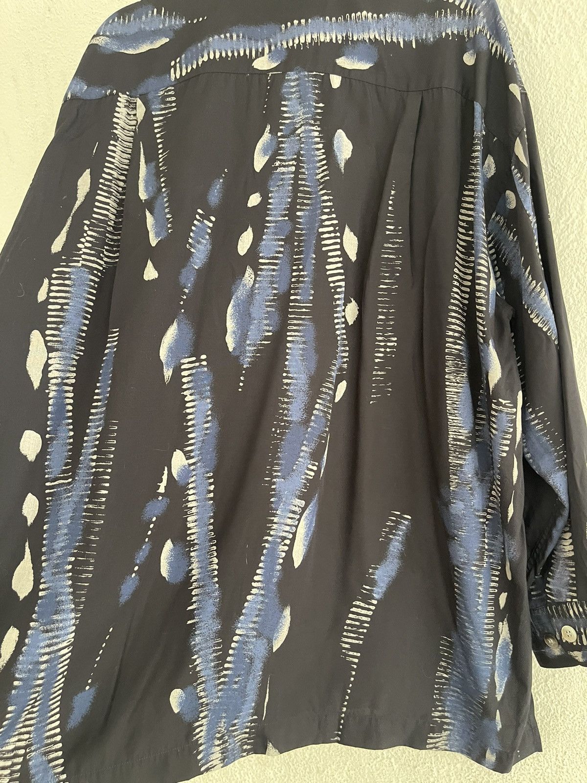 Issey Miyake Issey Miyake Rayon Printed Mandarin Collar Button Shirt Size US M / EU 48-50 / 2 - 5 Thumbnail