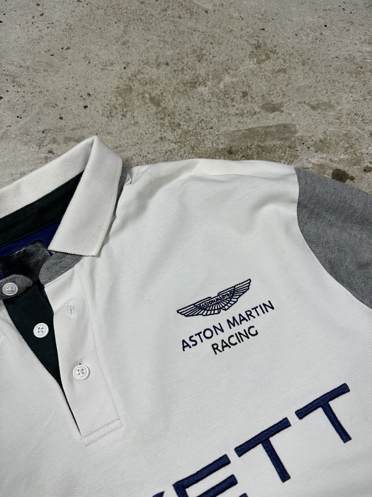 Hackett Vintage Hackett x Aston Martin Racing Long Sleeve Polo Rugby Size US XL / EU 56 / 4 - 7 Thumbnail