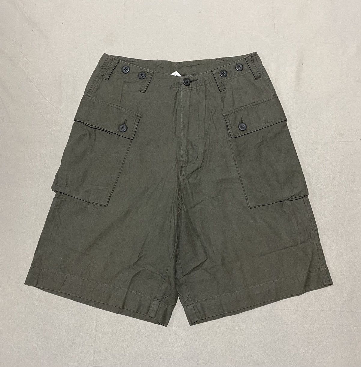 Vintage Vintage U.S.ARMY MLT 217 Monkey Cargo Shorts Size US 30 / EU 46 - 2 Thumbnail