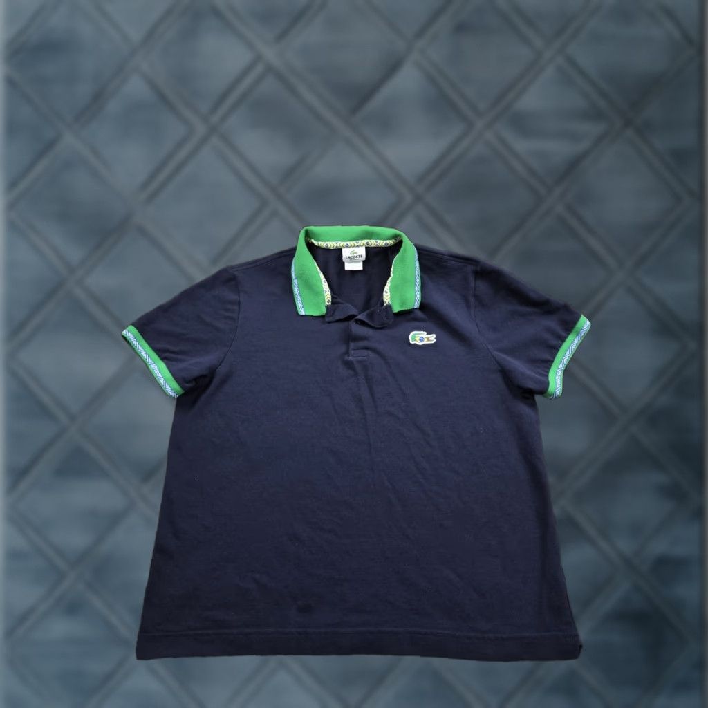Lacoste VINTAGE Lacoste Brazil Polo Shirt Size 8 Blue Short Sleeve Cotton Soccer Y2K Size US M / EU 48-50 / 2 - 1 Thumbnail