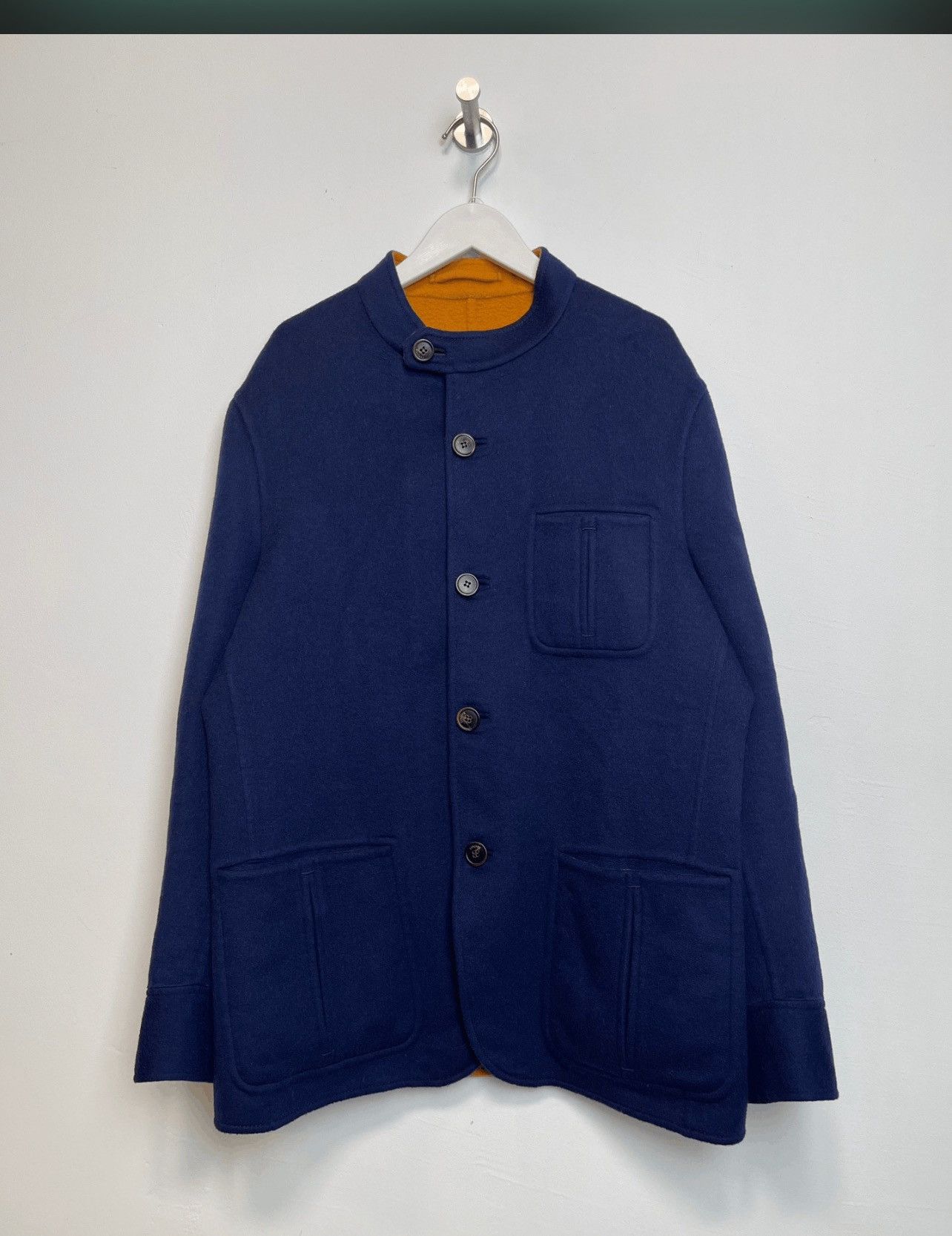 Berluti Berluti rare Forestiere in blue and gold double cashmere Size 50R - 1 Thumbnail