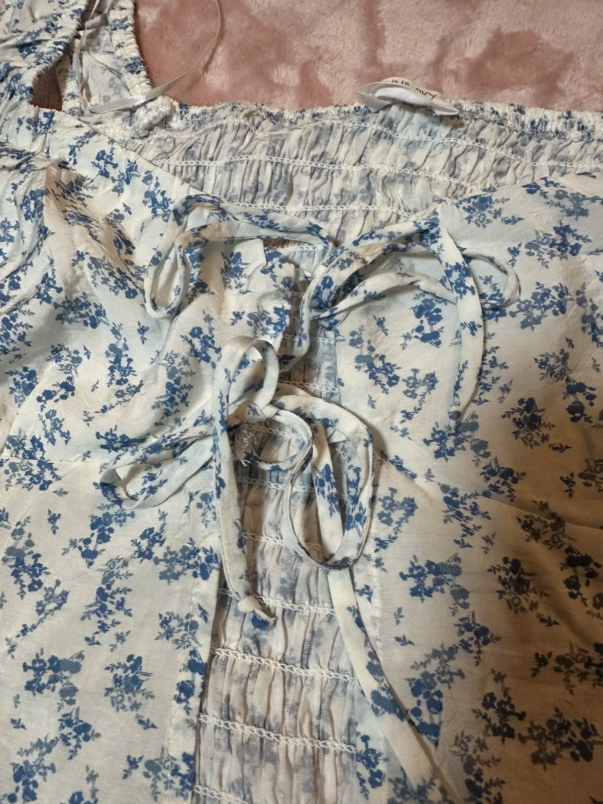 Other NWT Sienna Sky Floral Coquette Front Tie Tank Top Size XL Size XL / US 12-14 / IT 48-50 - 2 Thumbnail