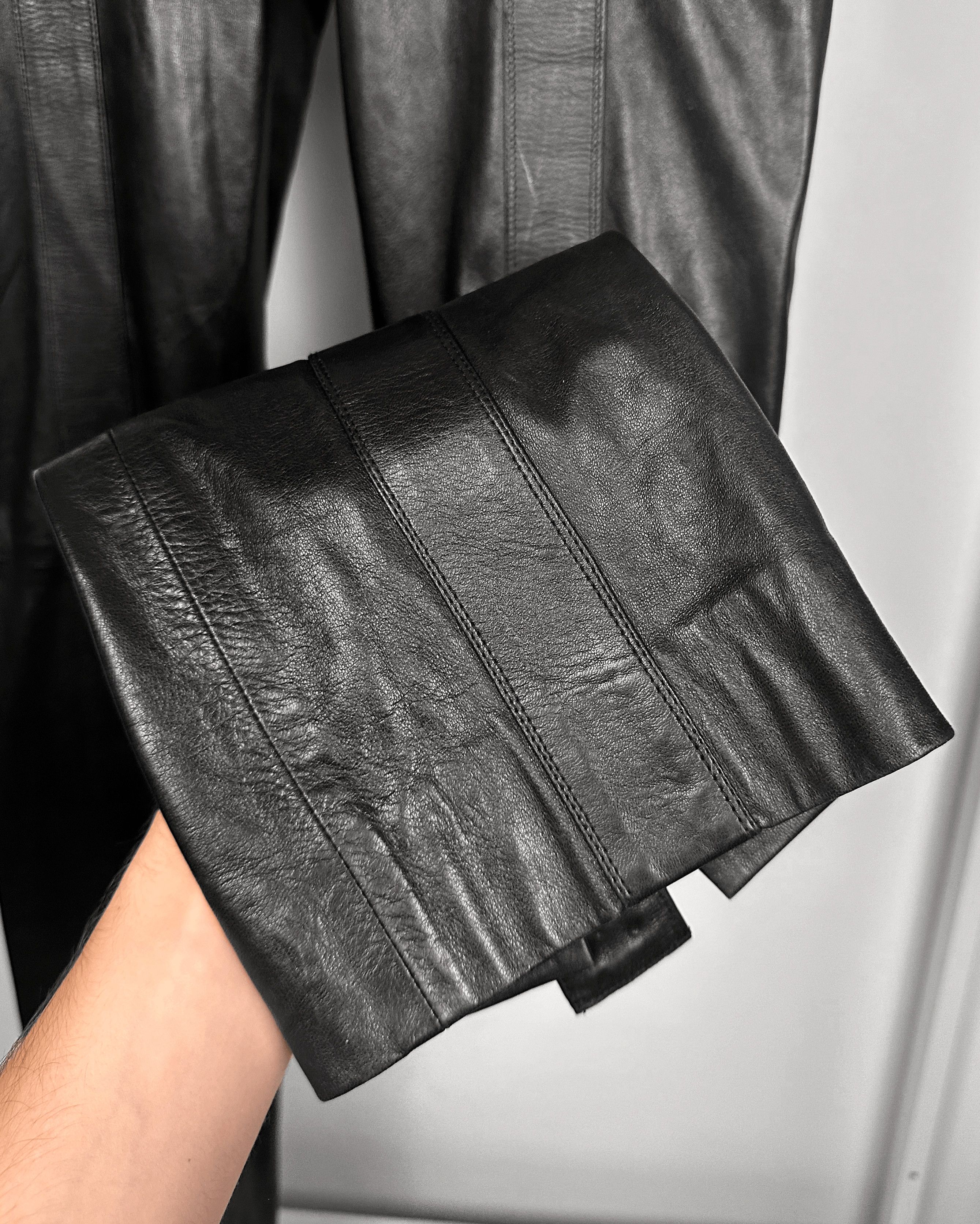 Gucci Gucci Leather Straight-Bootcut Transformer Biker Pants Size US 31 - 10 Thumbnail