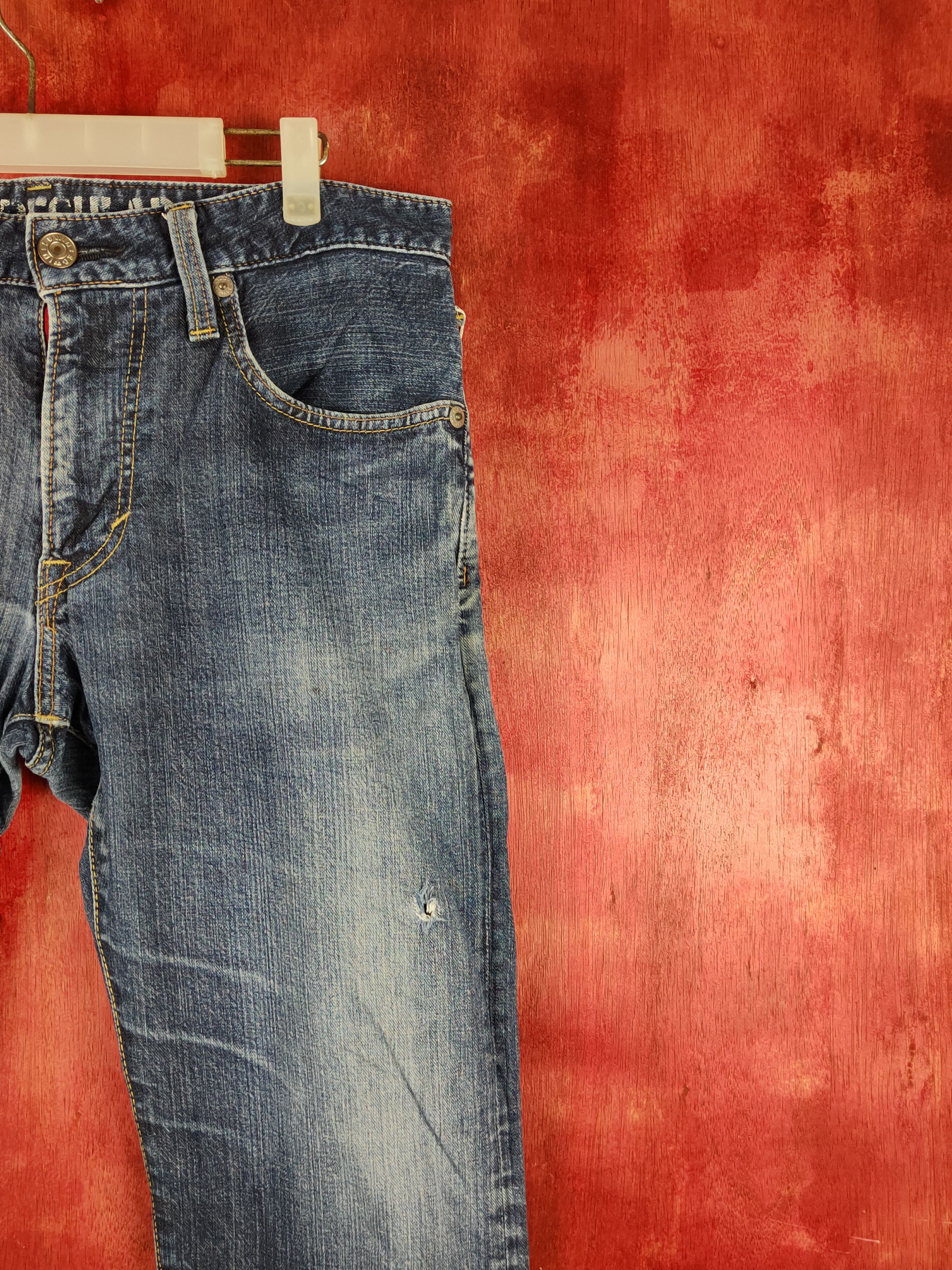 Edwin Edwin blue trip Dark Blue Distressed denim Jeans #S2205 Size US 34 / EU 50 - 6 Thumbnail