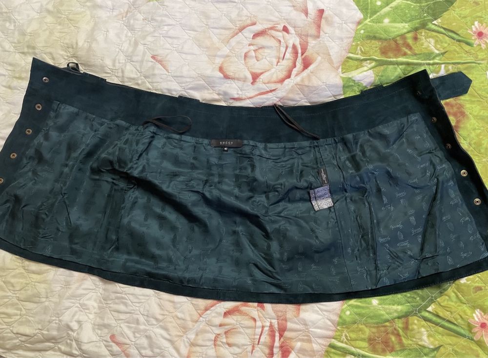 Gucci Gucci Vintage Tom Ford Suede Leather Skirt Size 27" / US 4 / IT 40 - 6 Thumbnail