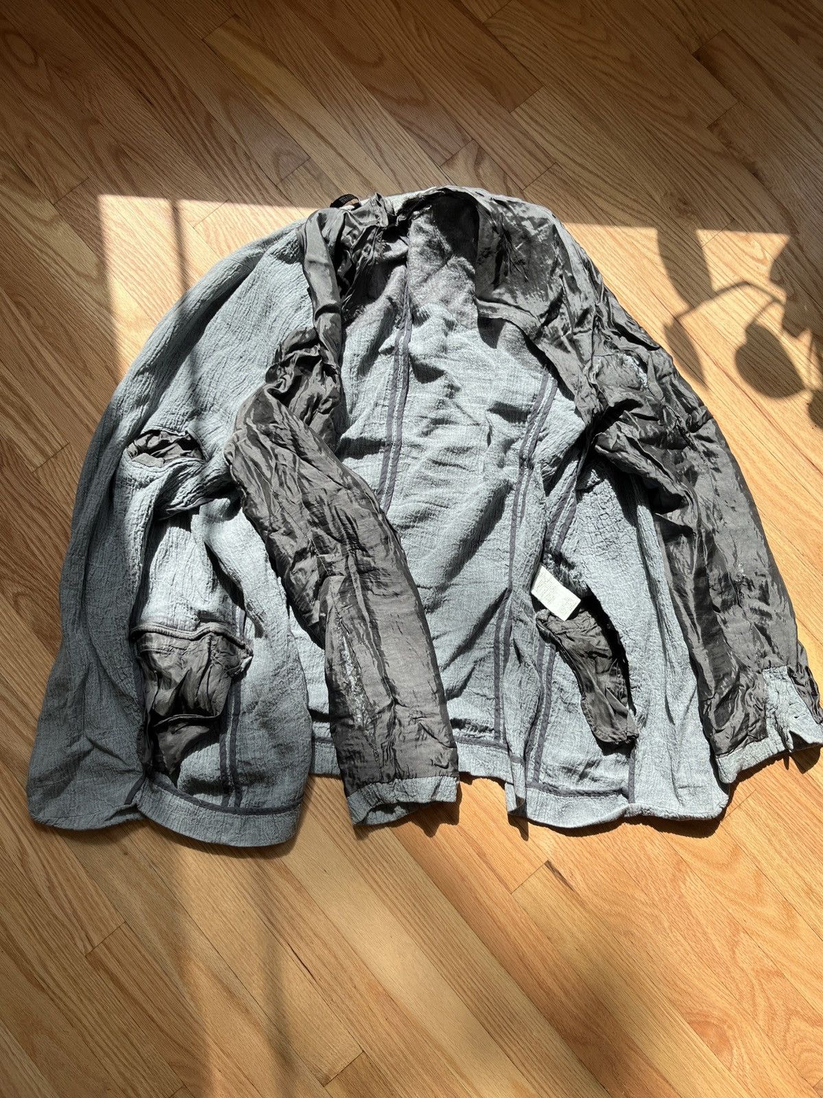 Raf Simons Raf Simons S/S 2006 Linen Blazer Destroyed 1 of 1 size 50 Size 50R - 7 Thumbnail