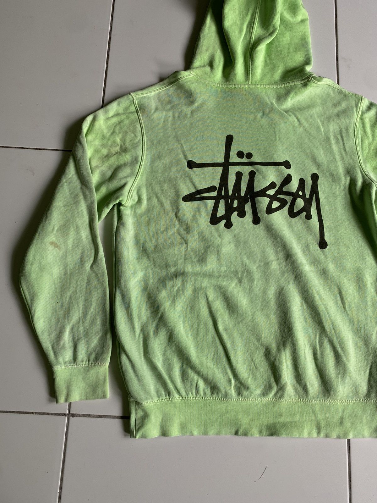 Stussy Stussy Faded Green Hoodies Size US S / EU 44-46 / 1 - 3 Thumbnail