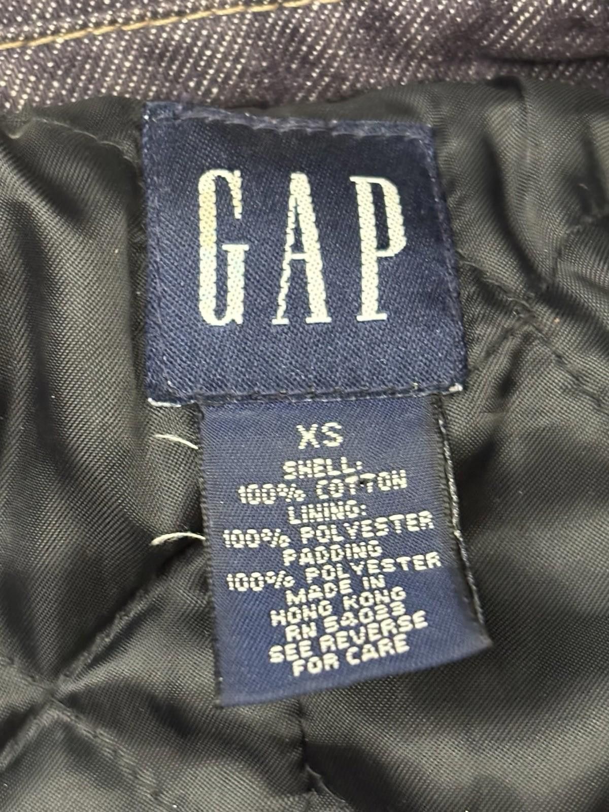 Gap VTG Gap Pea Coat Jacket Women's XS Denim Cotton Purple Size XS / US 0-2 / IT 36-38 - 2 Thumbnail