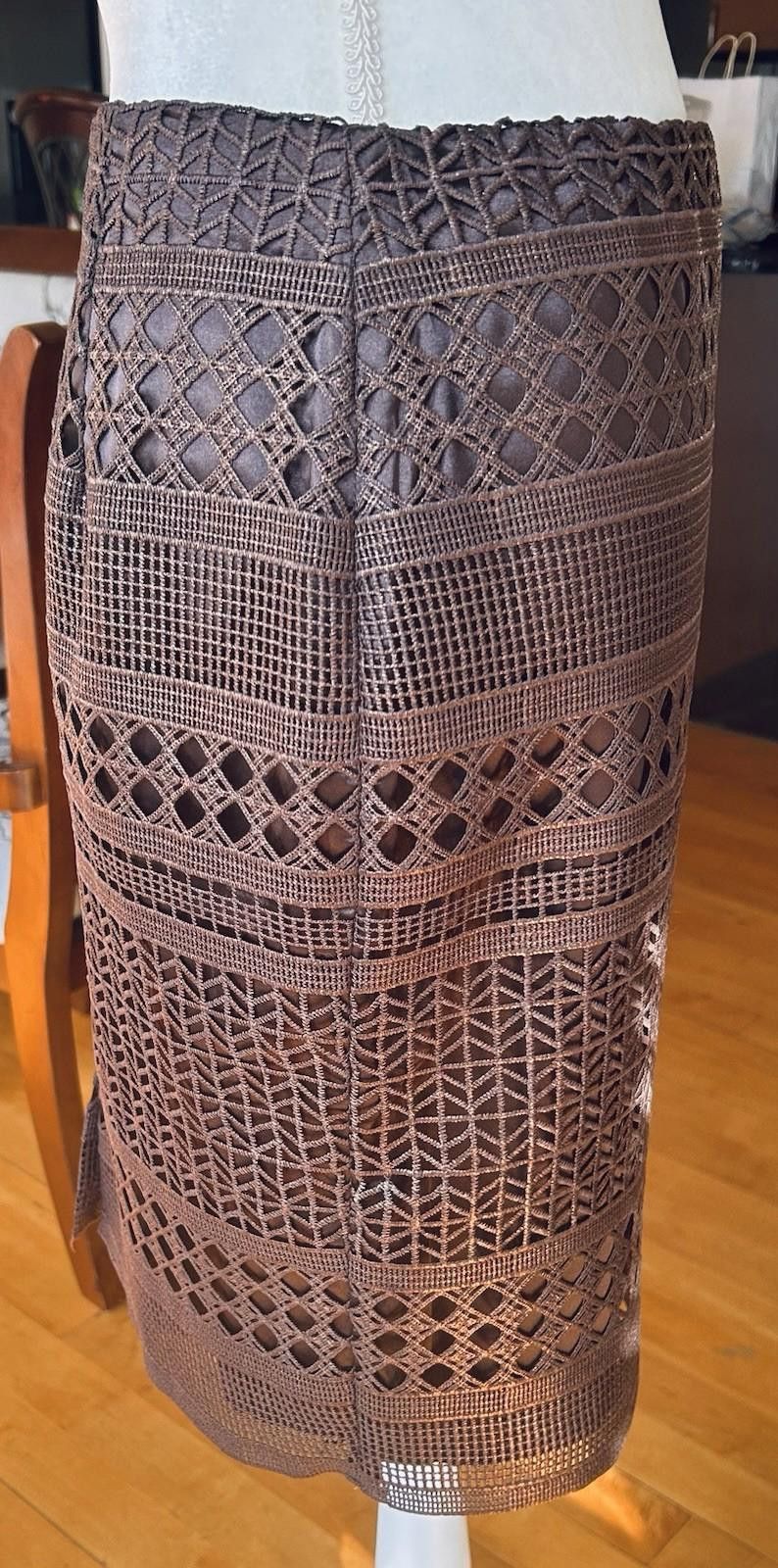 Other White House Black Market Skirt Sz 4 Metallic Brown Size 27" / US 4 / IT 40 - 5 Thumbnail